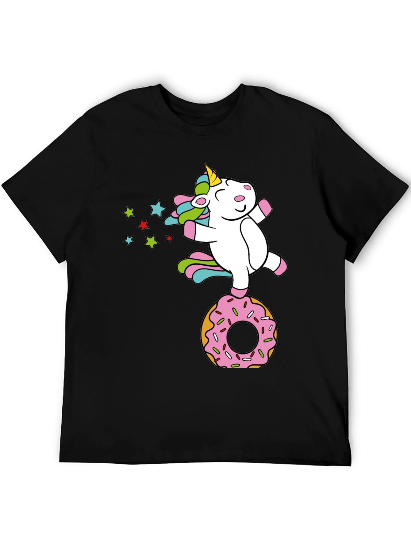 Unicorn on Donut Graphic Tee