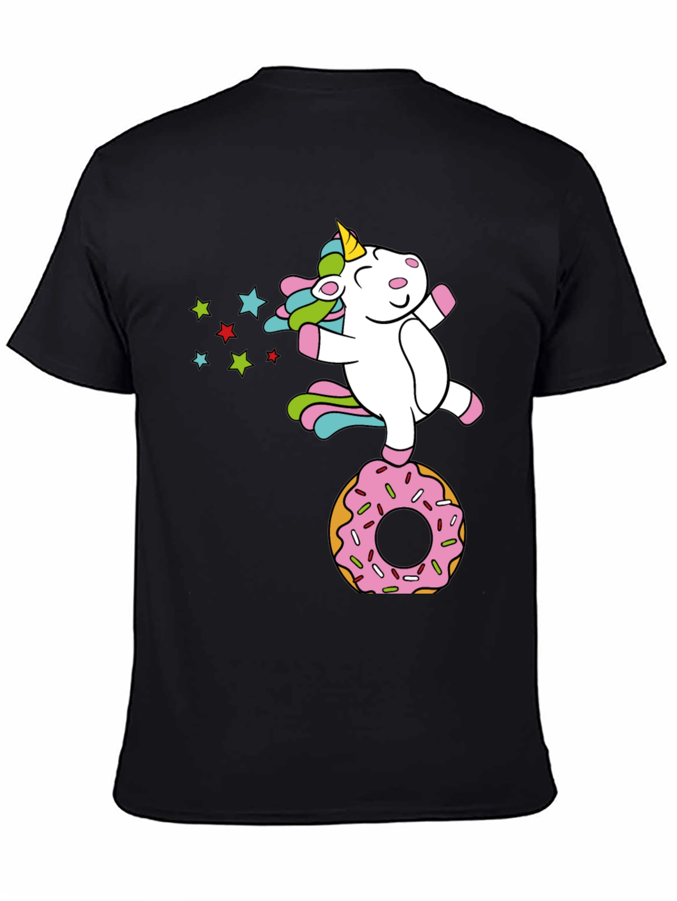 Unicorn on Donut Graphic Tee