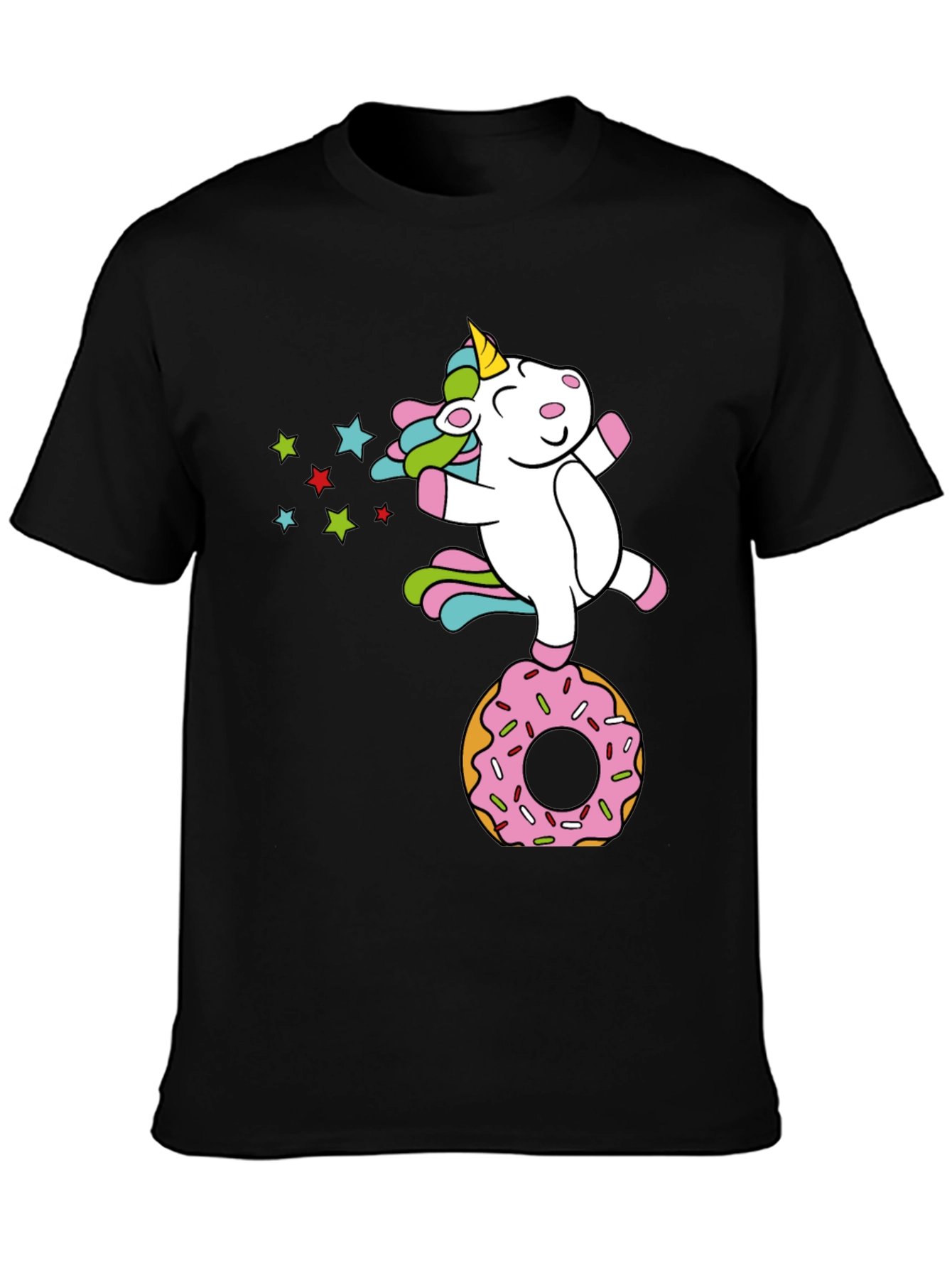 Unicorn on Donut Graphic Tee