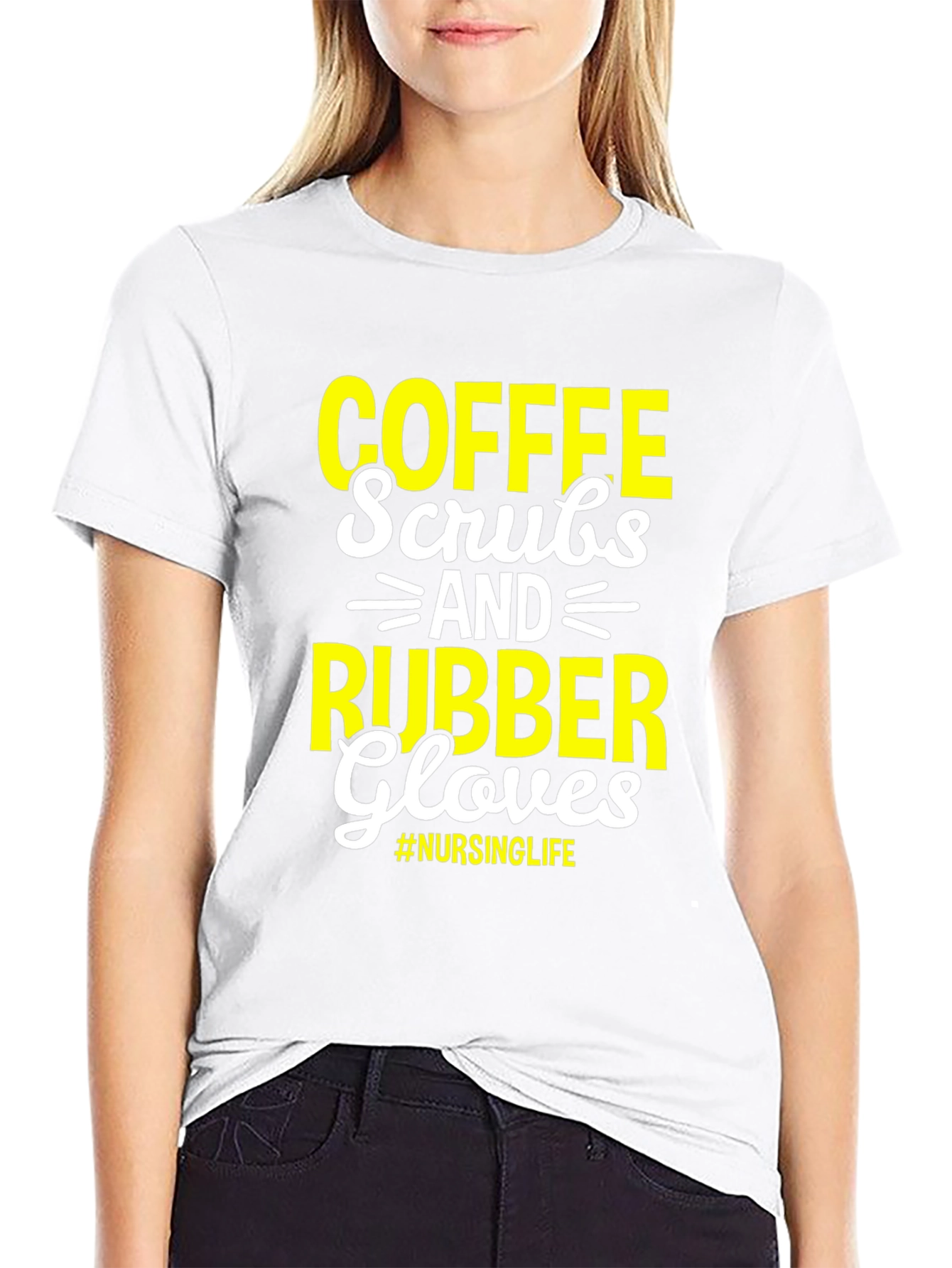 Coffee Scrubs & Rubber Gloves - Nursing Life T-Shirt