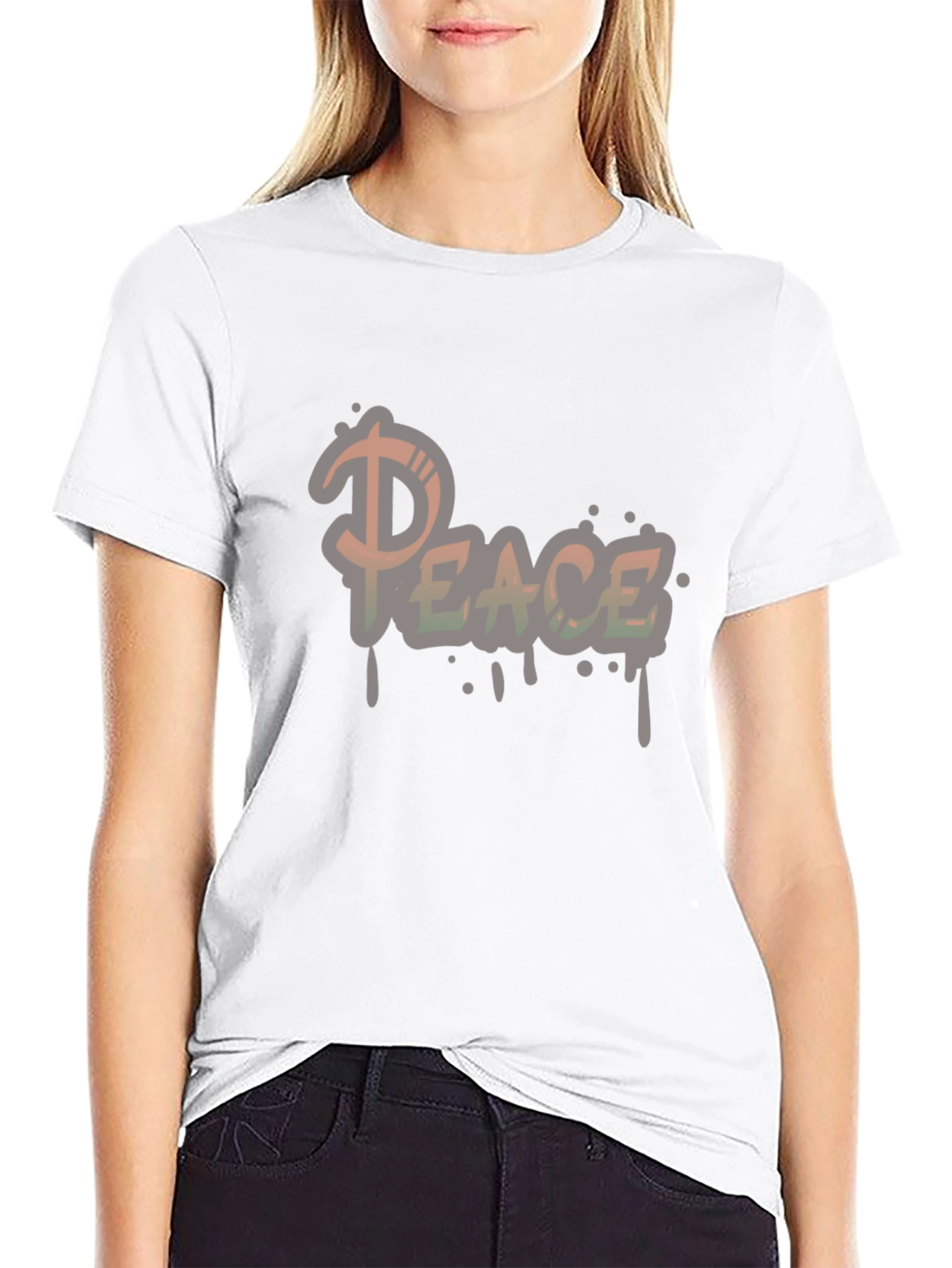 Peace Graphic T-Shirt - Casual Wear