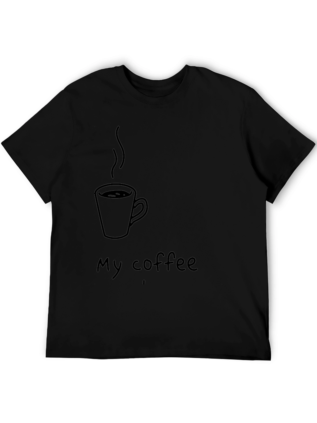 My Coffee T-Shirt - Black Graphic Tee