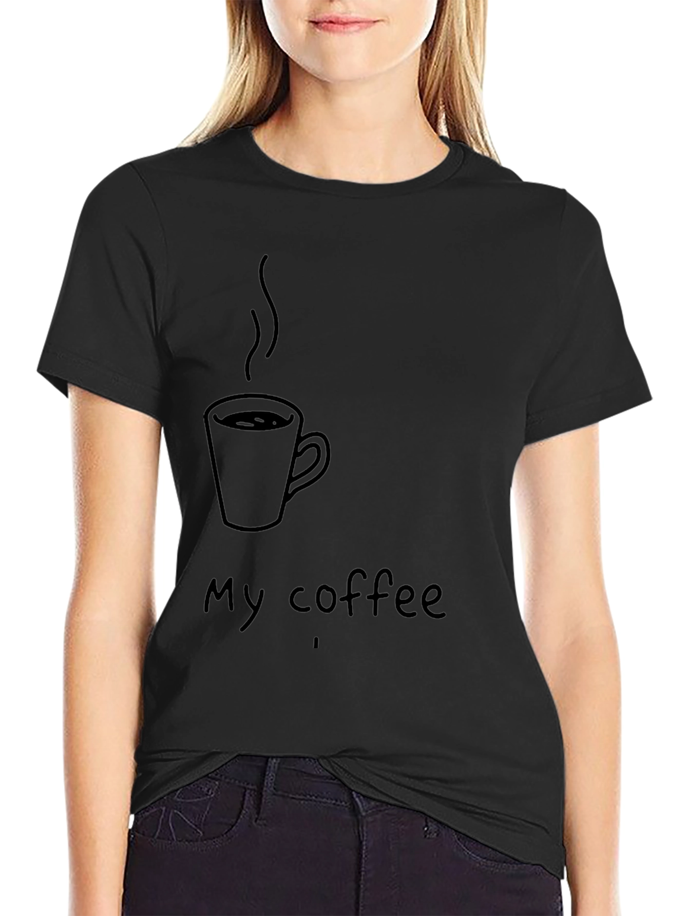 My Coffee T-Shirt - Black Graphic Tee