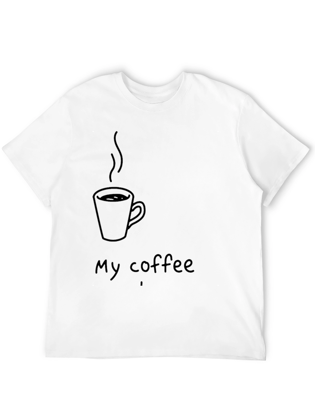 My Coffee T-Shirt - Black Graphic Tee