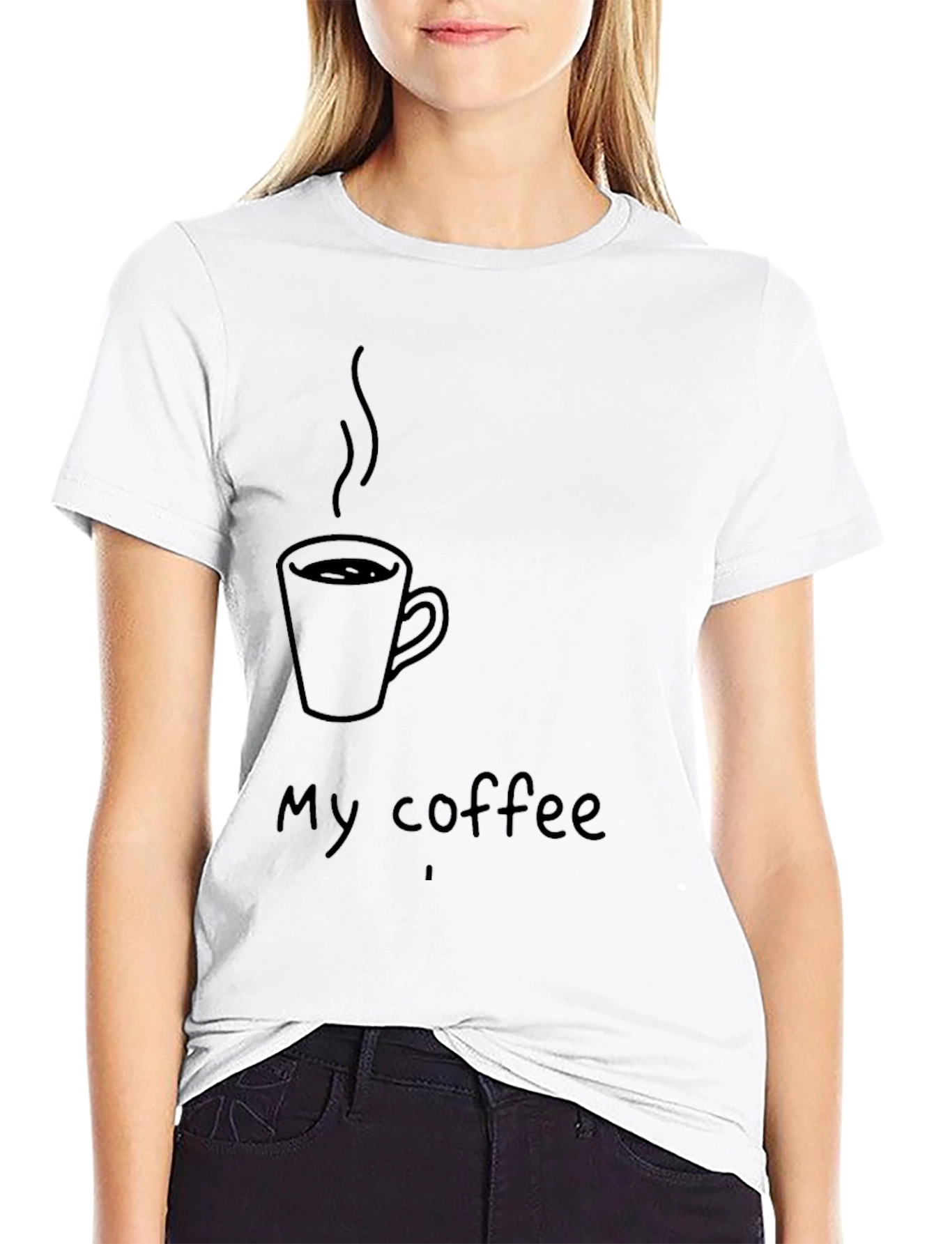 My Coffee T-Shirt - Black Graphic Tee
