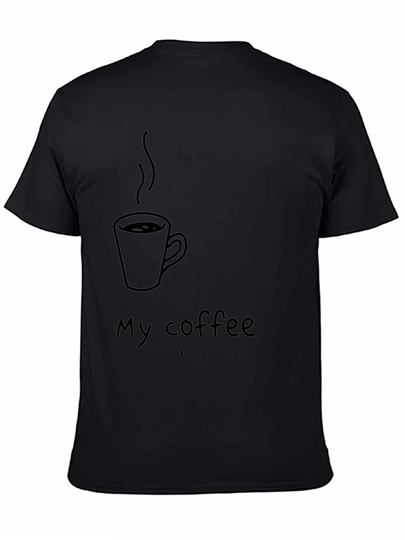 My Coffee T-Shirt - Black Graphic Tee