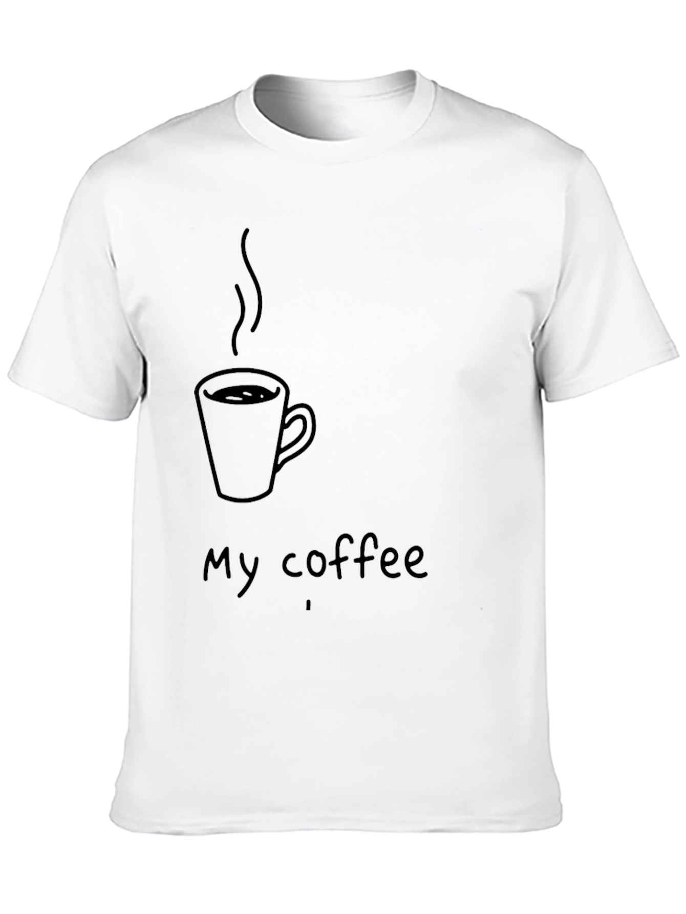 My Coffee T-Shirt - Black Graphic Tee
