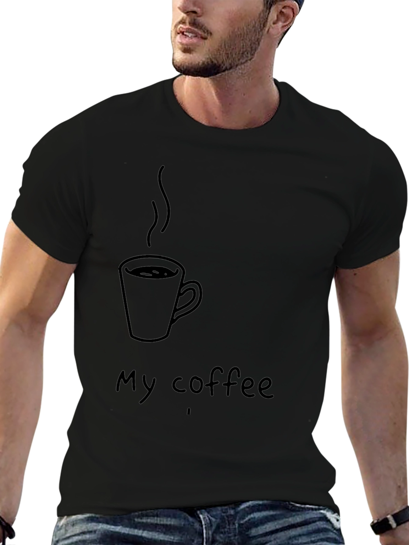 My Coffee T-Shirt - Black Graphic Tee