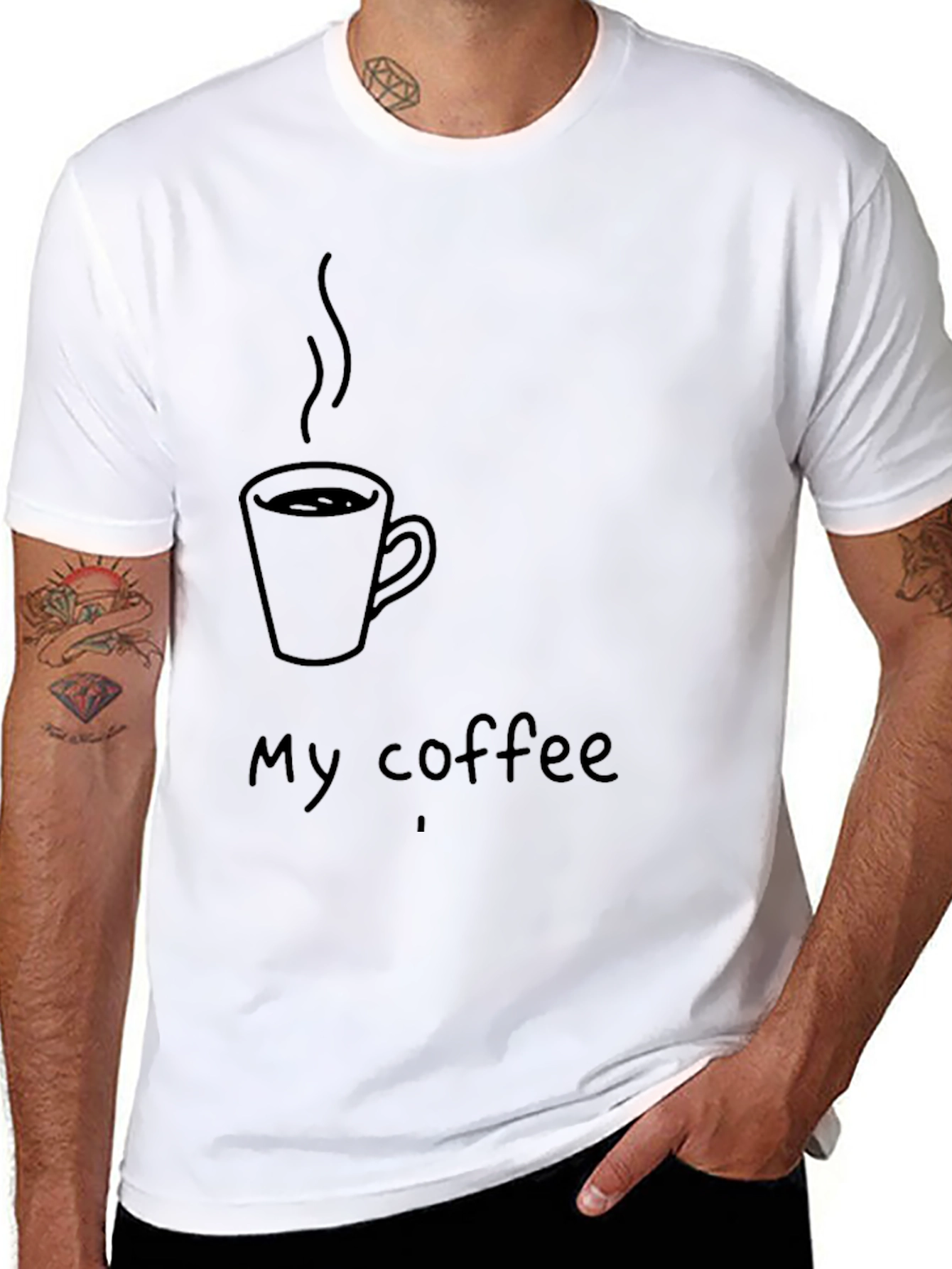 My Coffee T-Shirt - Black Graphic Tee