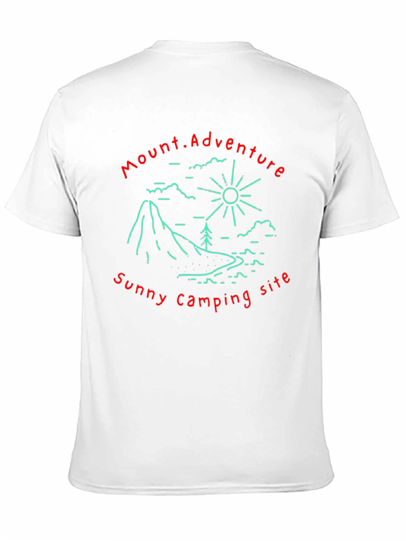 Mount Adventure Camping Graphic Tee - Black