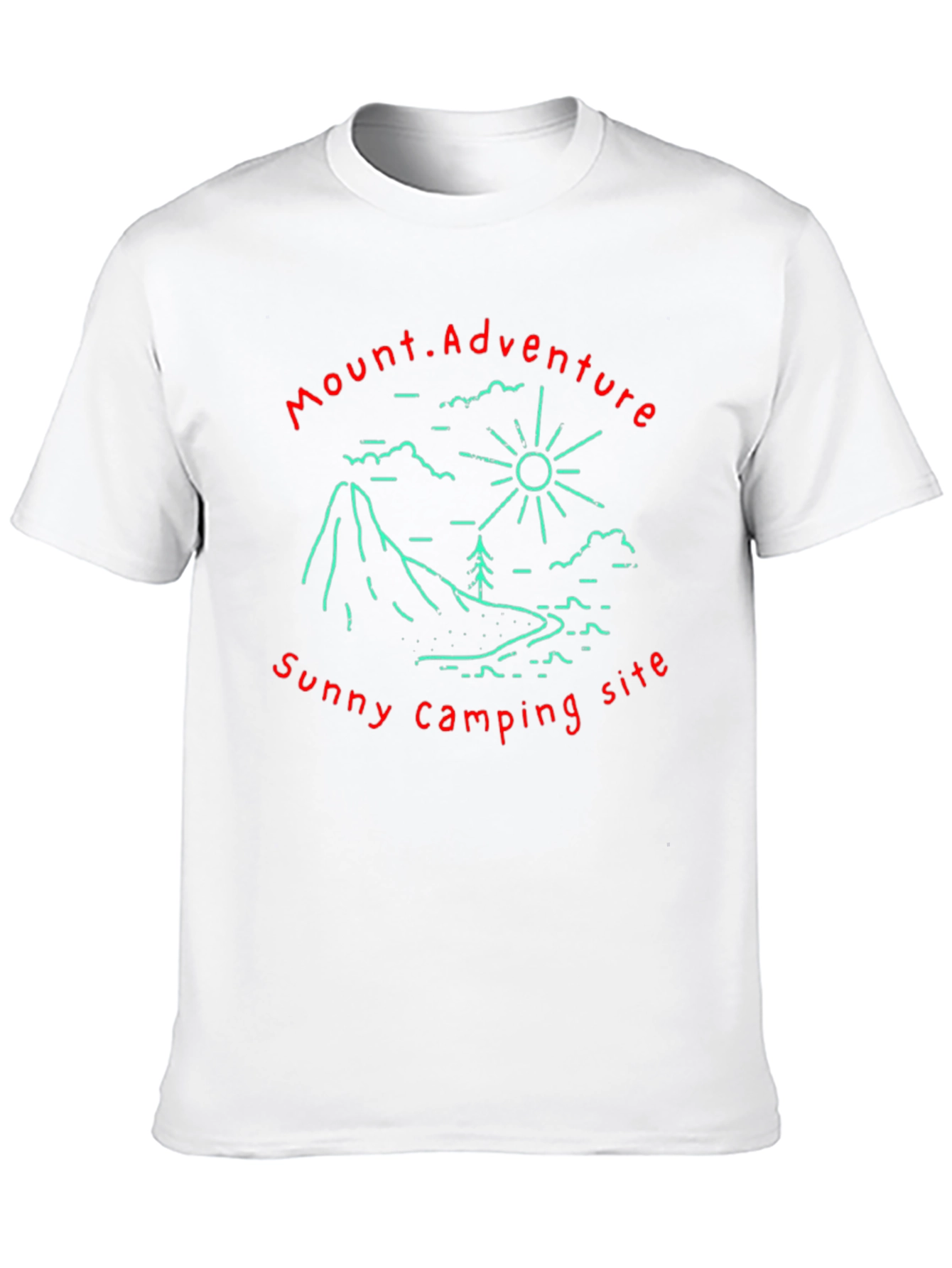 Mount Adventure Camping Graphic Tee - Black