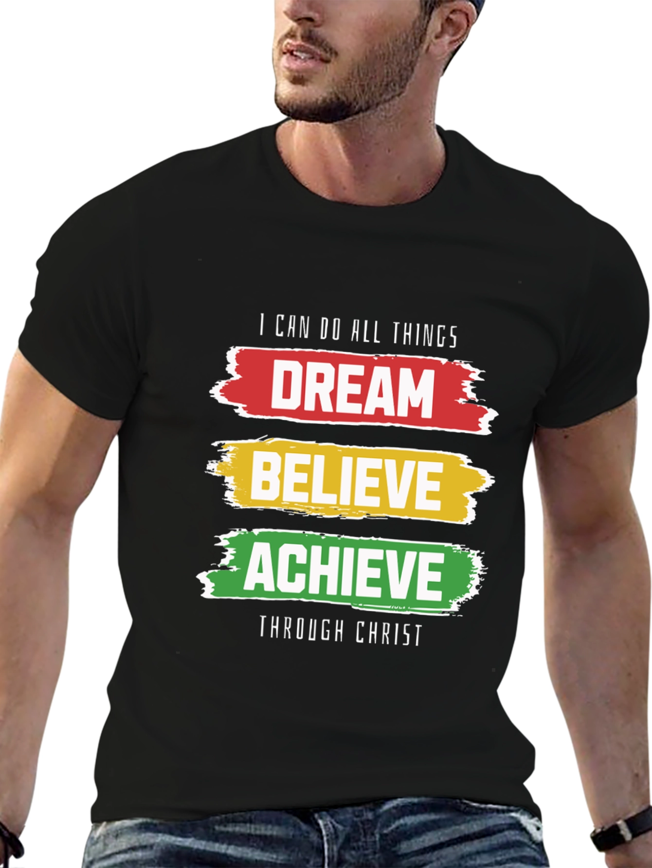 Dream Believe Achieve T-Shirt - Christian Inspirational Tee