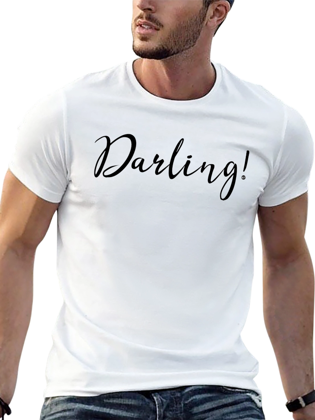 Darling! Black Graphic T-Shirt - Stylish Casual Wear