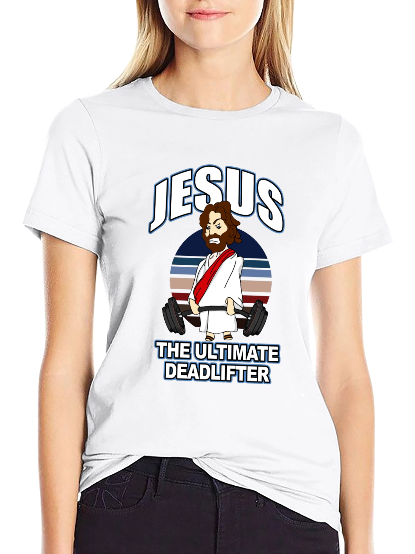 Jesus The Ultimate Deadlifter Graphic Tee