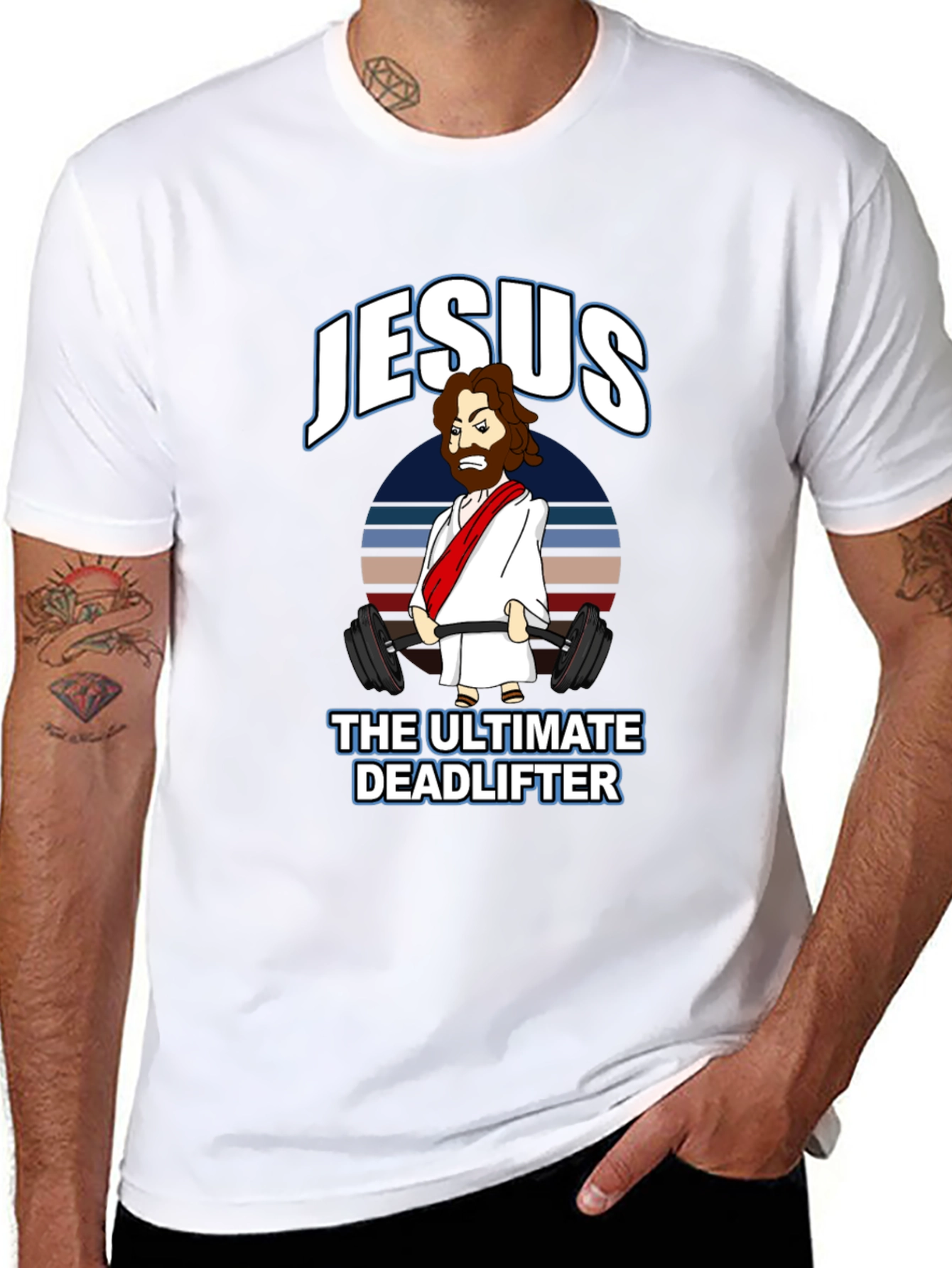 Jesus The Ultimate Deadlifter Graphic Tee