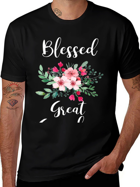 Blessed and Great Floral T-Shirt