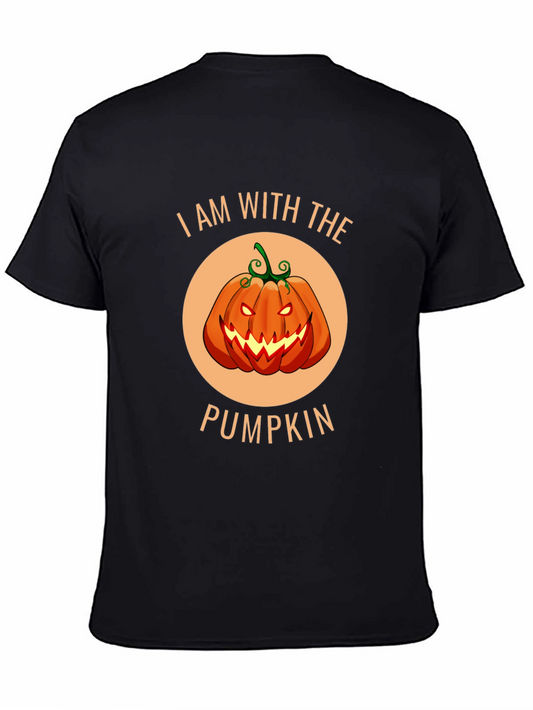 I Am With The Pumpkin Halloween Graphic Tee