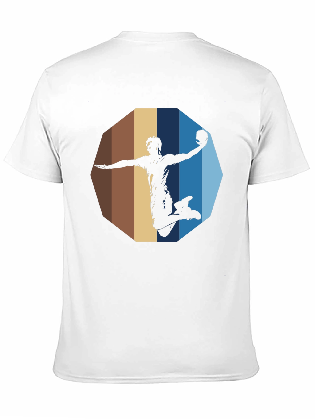 Handball Silhouette Graphic Tee - Black