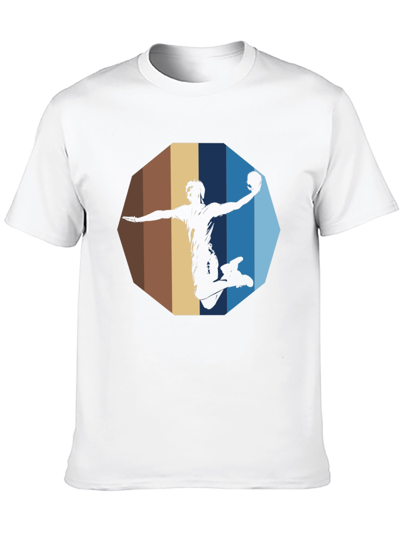 Handball Silhouette Graphic Tee - Black