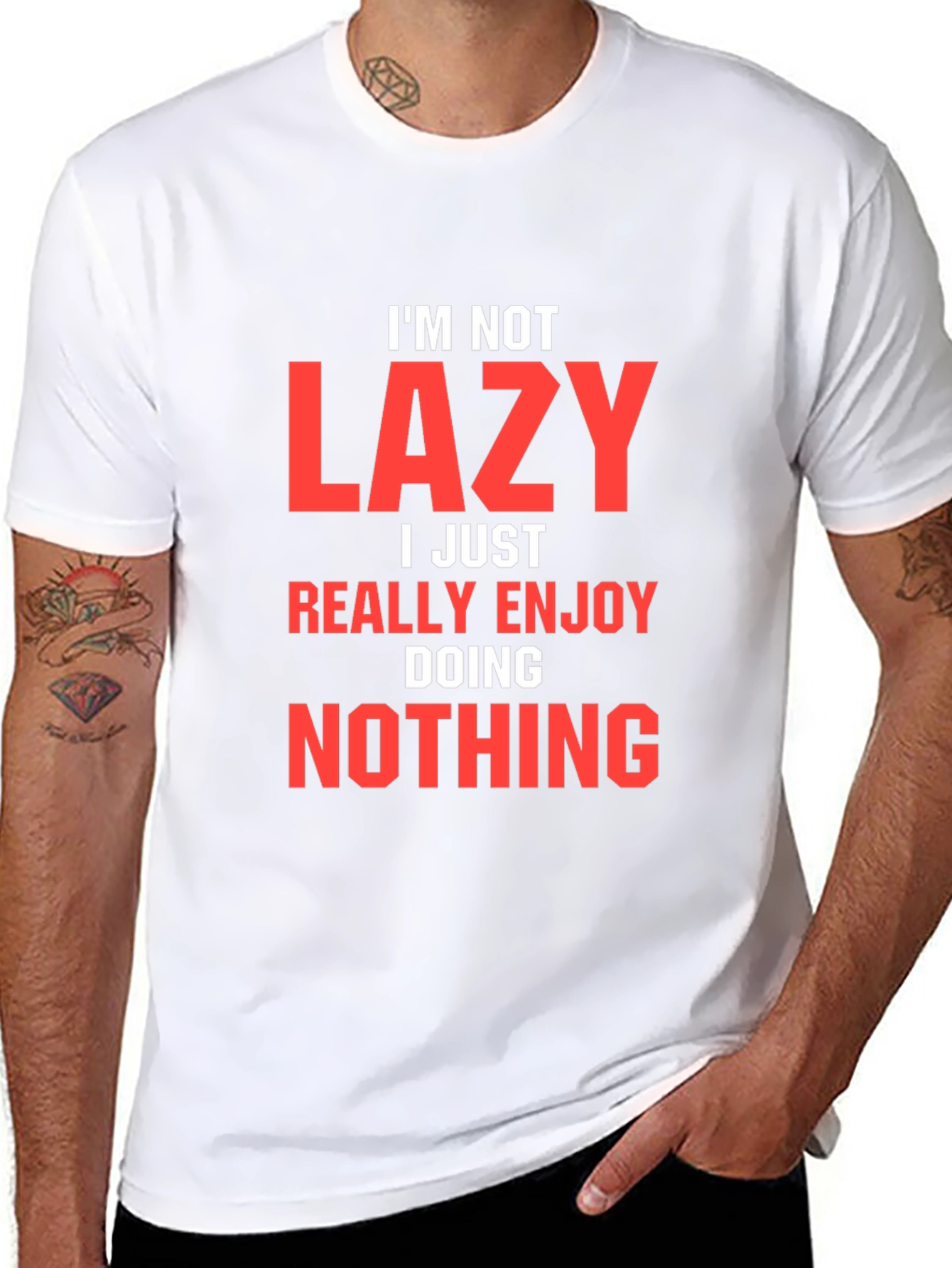 Im Not Lazy Mens Graphic T-Shirt