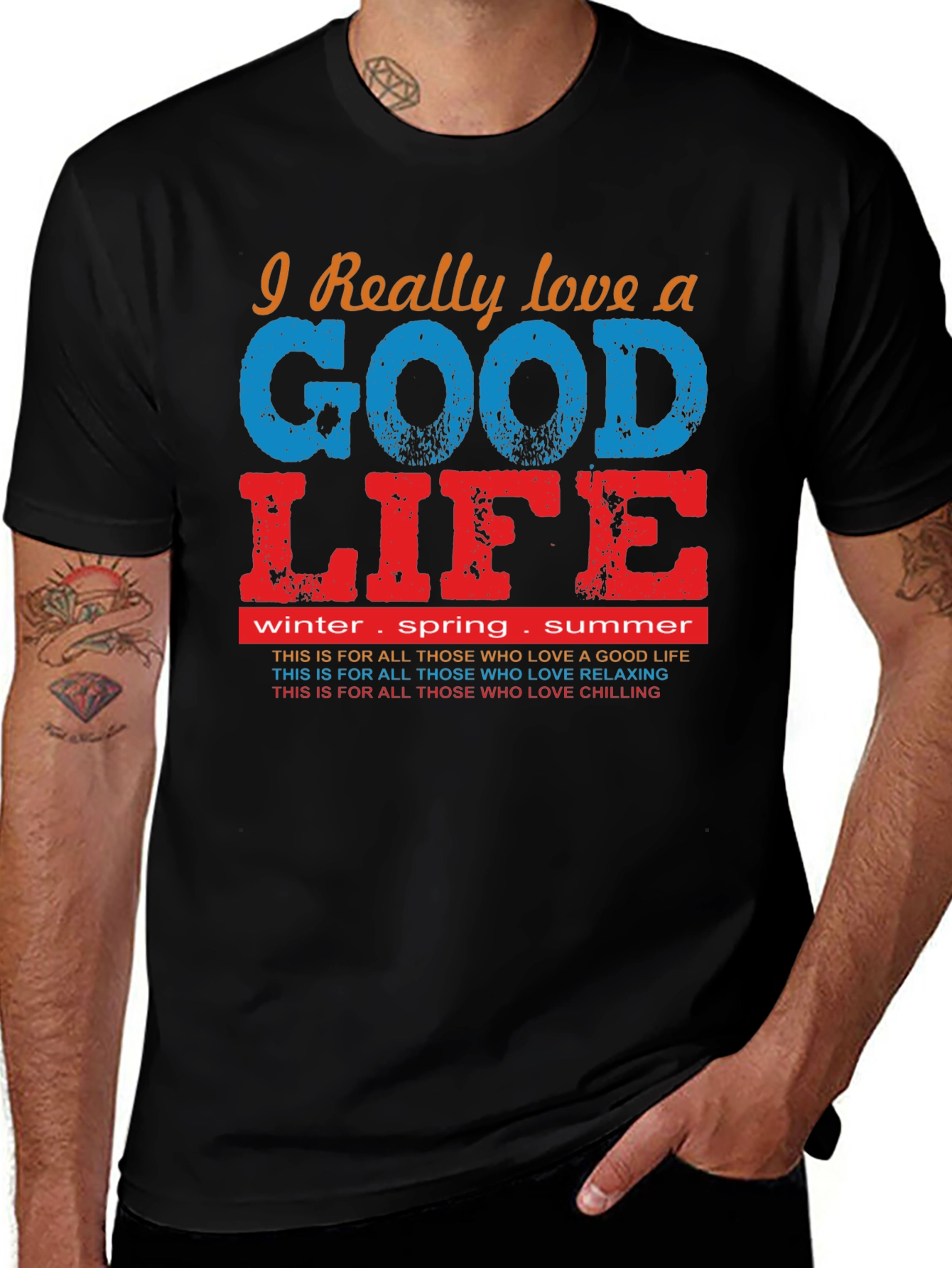 Good Life Graphic Tee - Relax & Chill T-Shirt