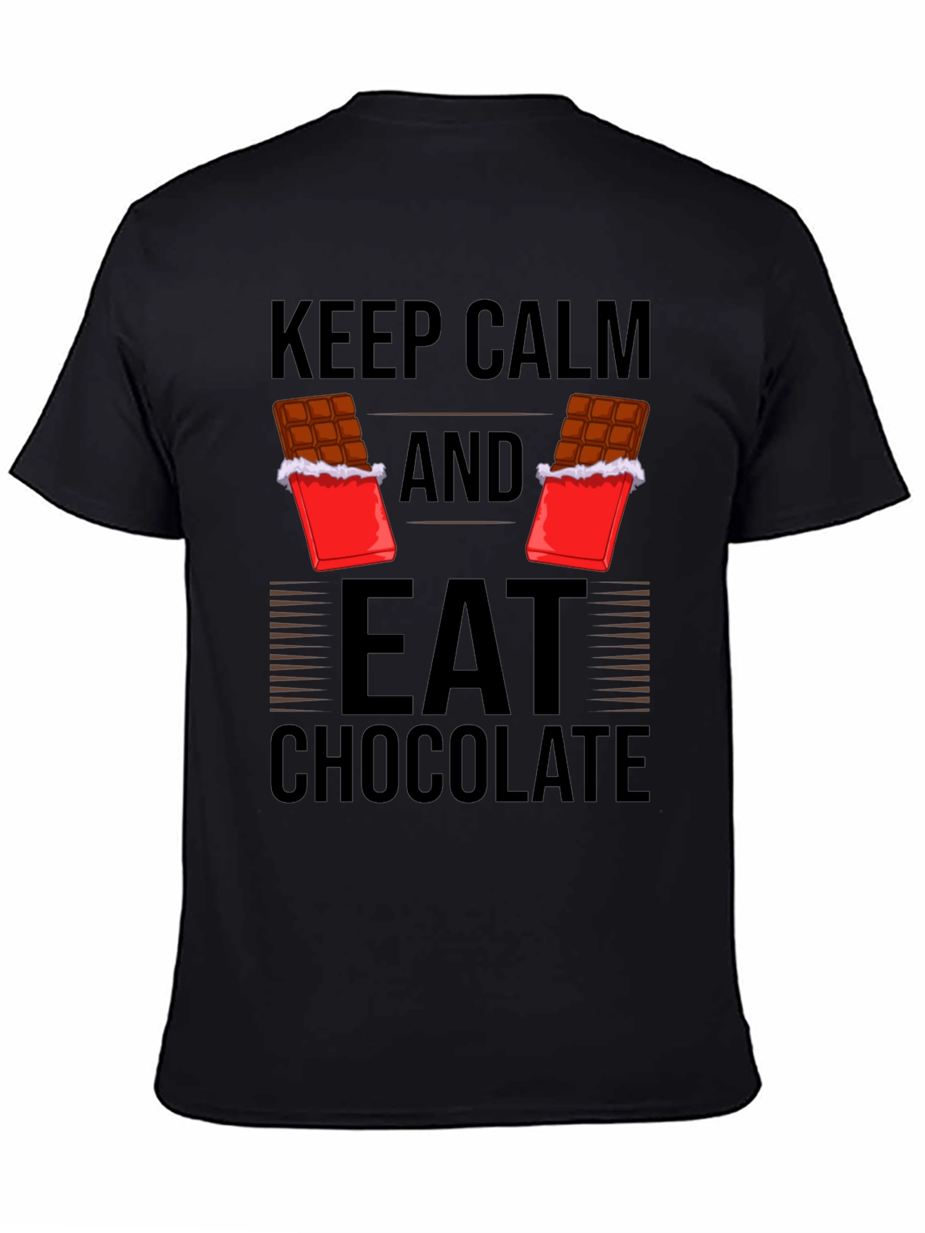 Keep Calm Eat Chocolate Graphic Tee