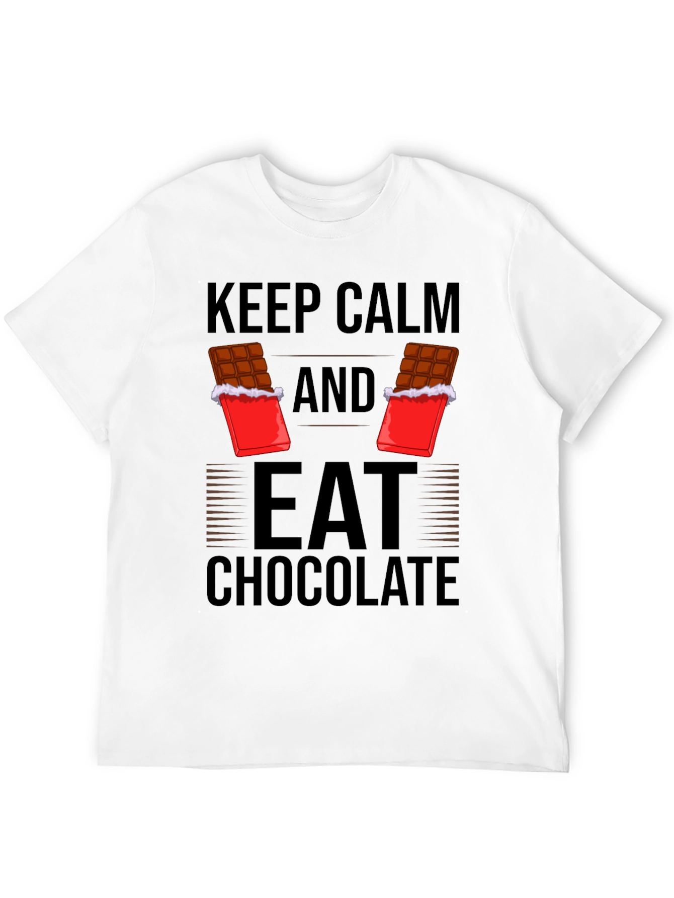 Keep Calm Eat Chocolate Graphic Tee