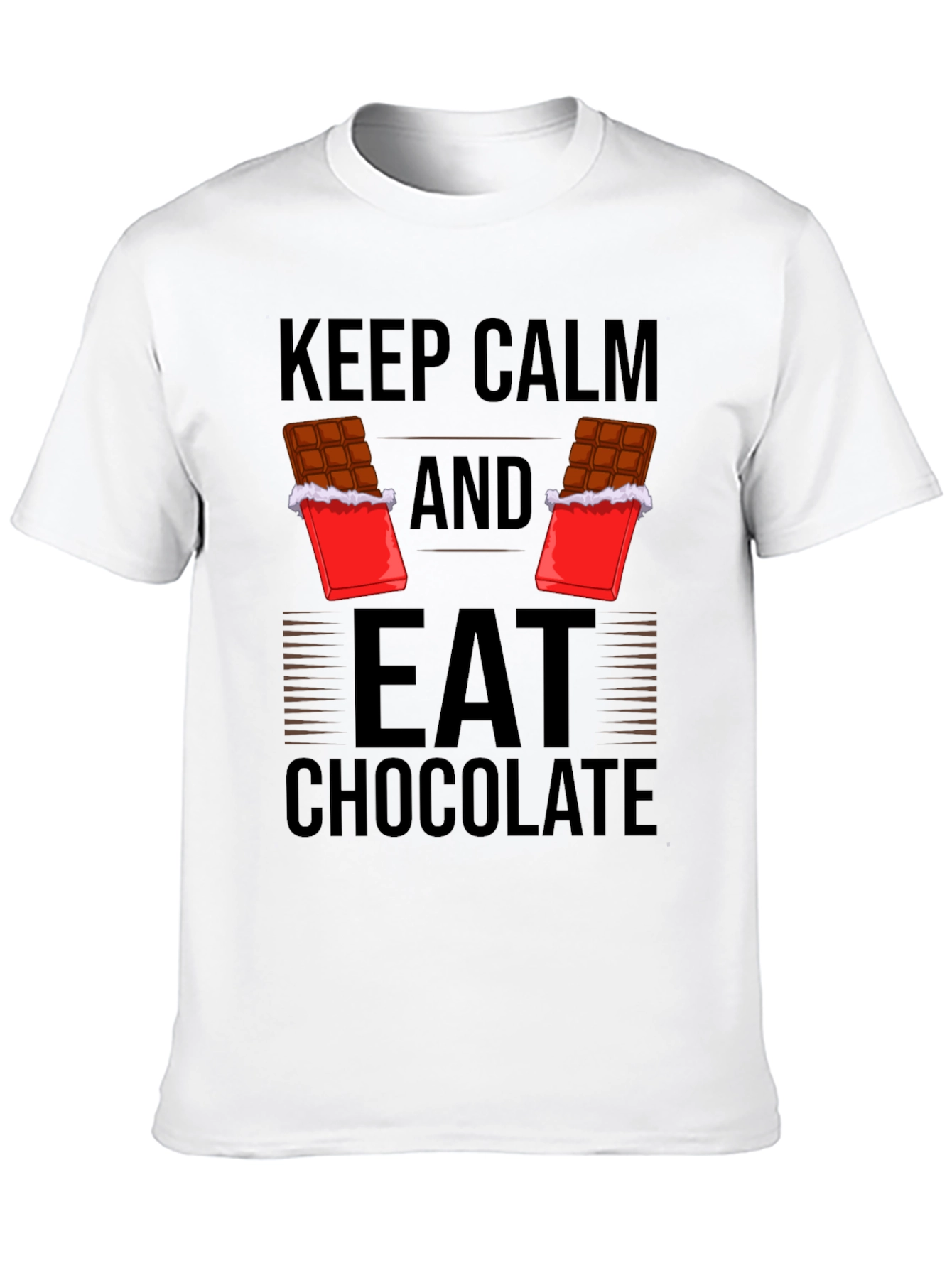 Keep Calm Eat Chocolate Graphic Tee