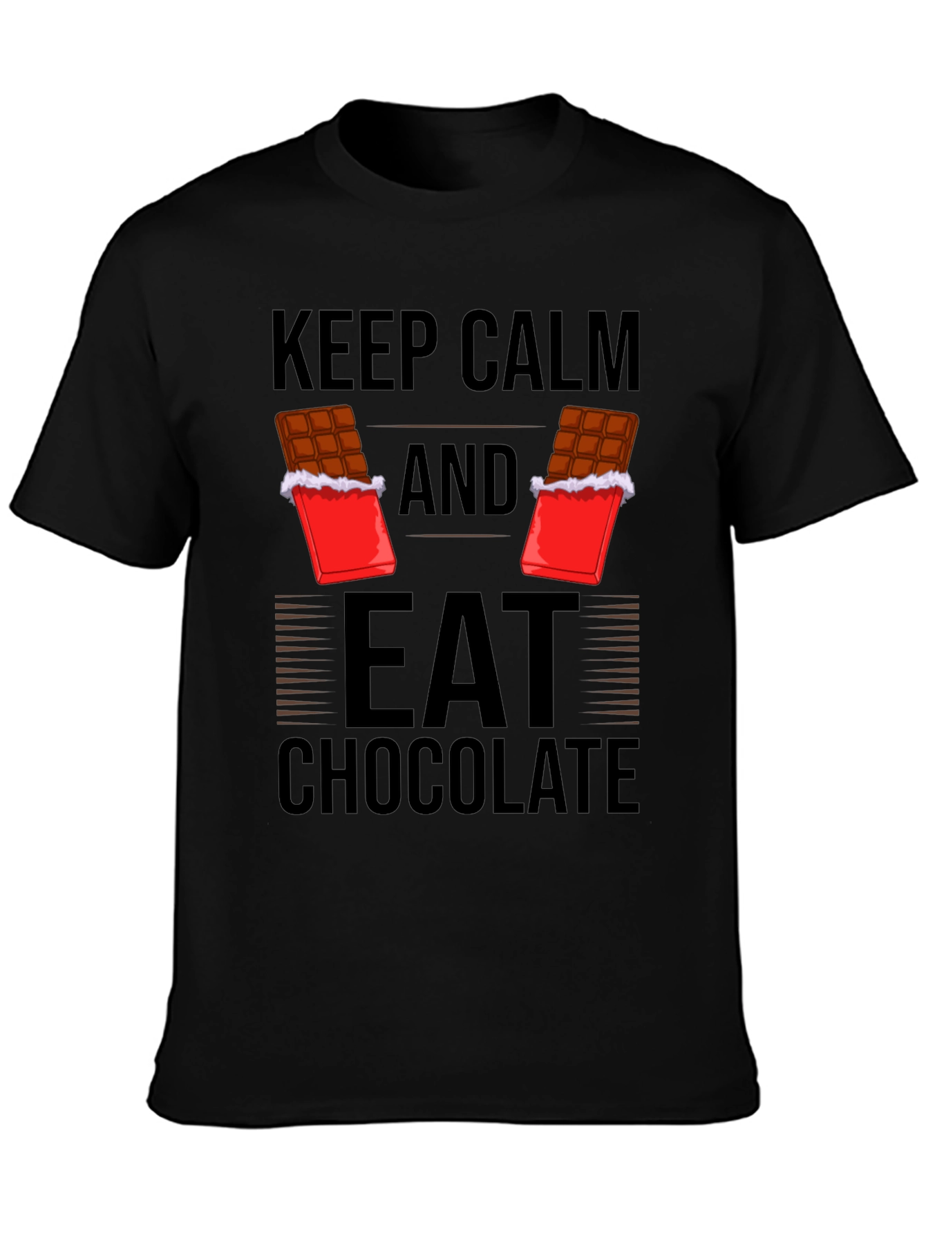Keep Calm Eat Chocolate Graphic Tee