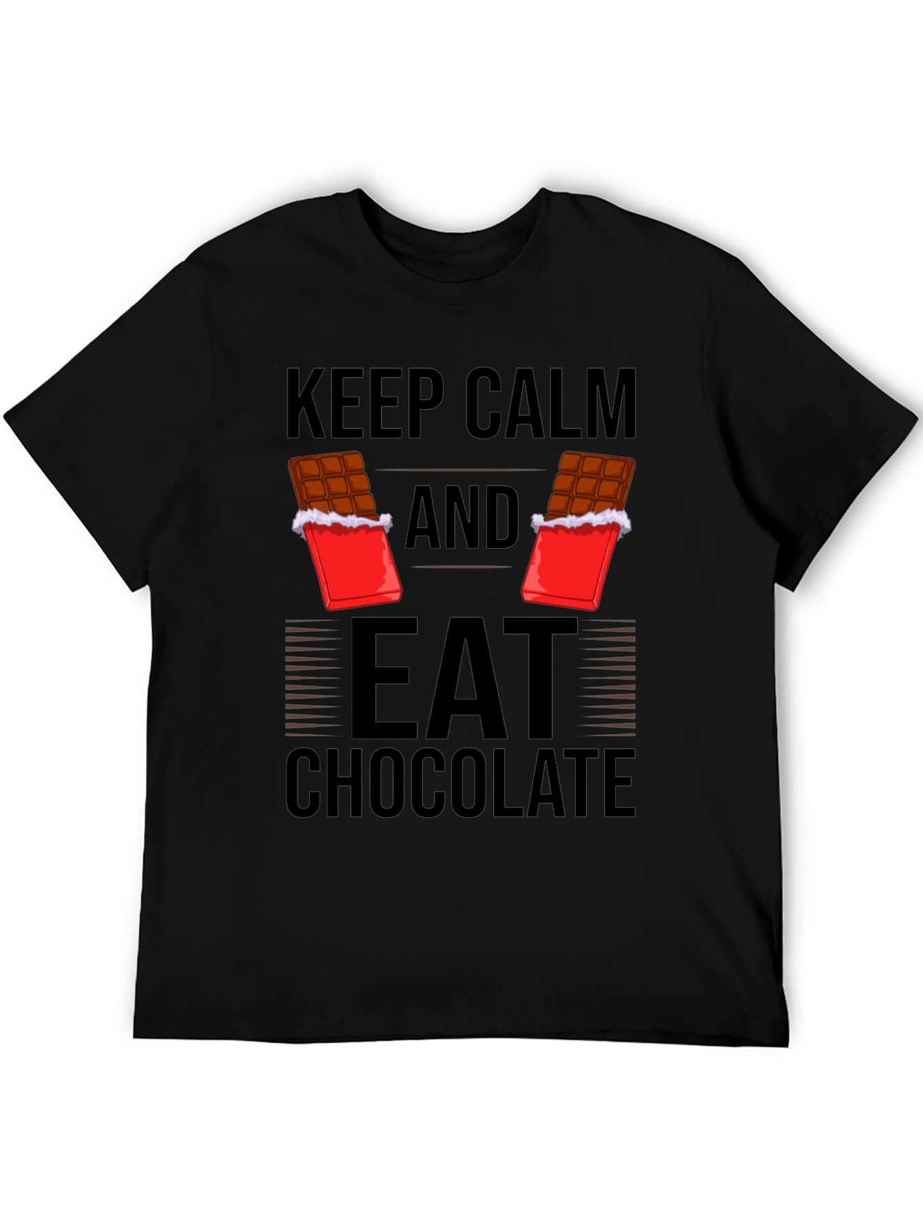 Keep Calm Eat Chocolate Graphic Tee