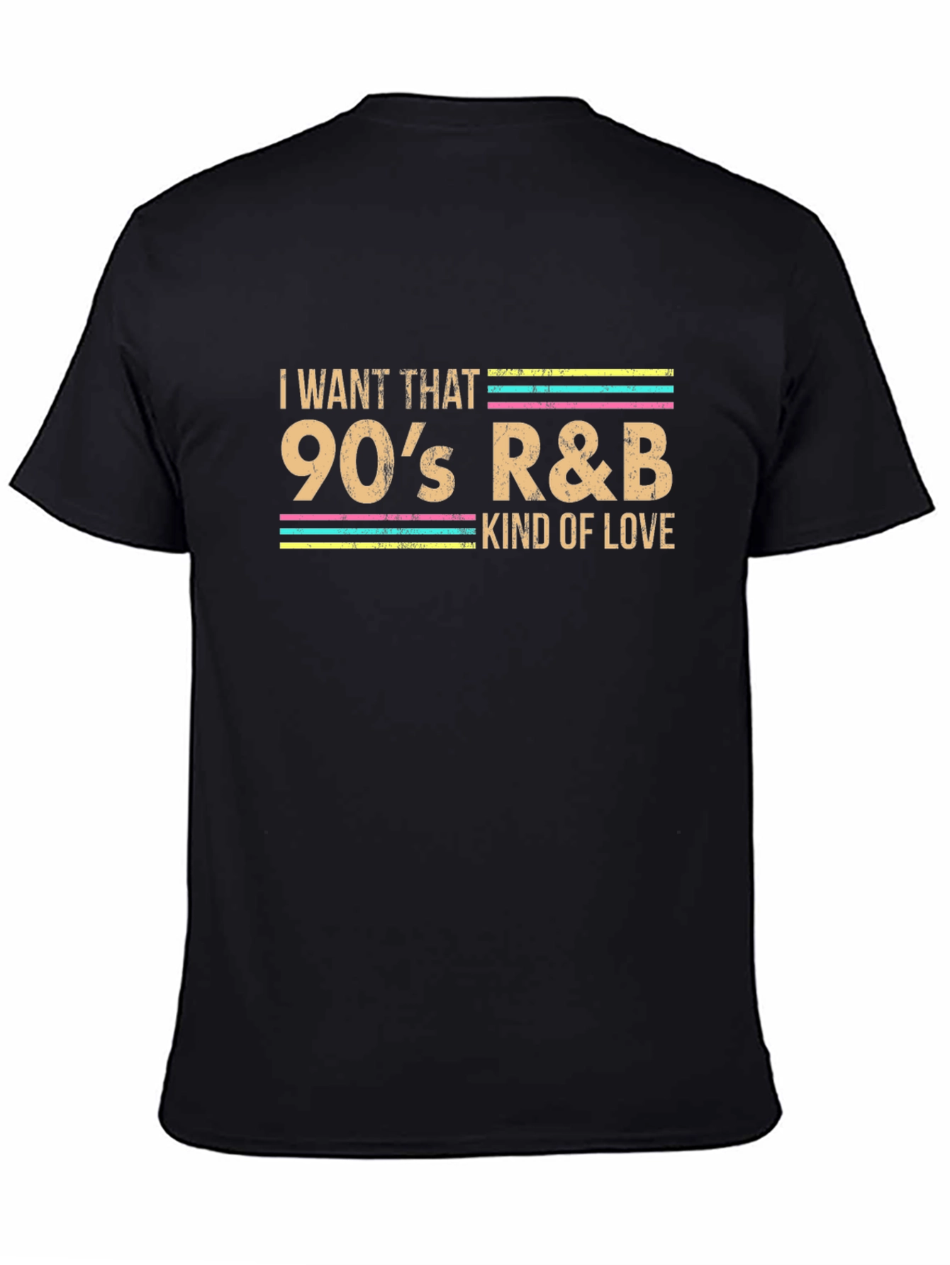 90s R&B Love Graphic Tee - Black