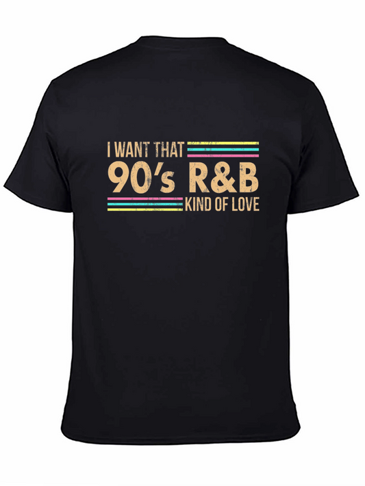 90s R&B Love Graphic Tee - Black