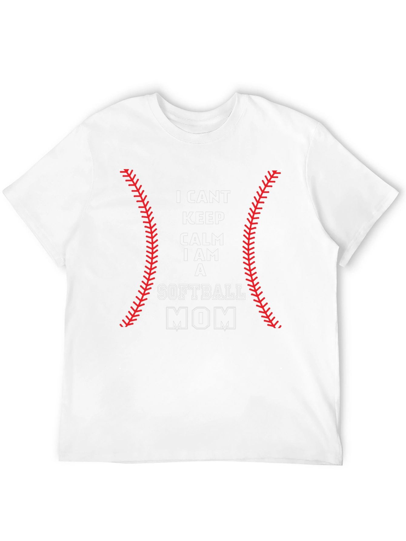 I Cant Keep Calm Softball Mom T-Shirt