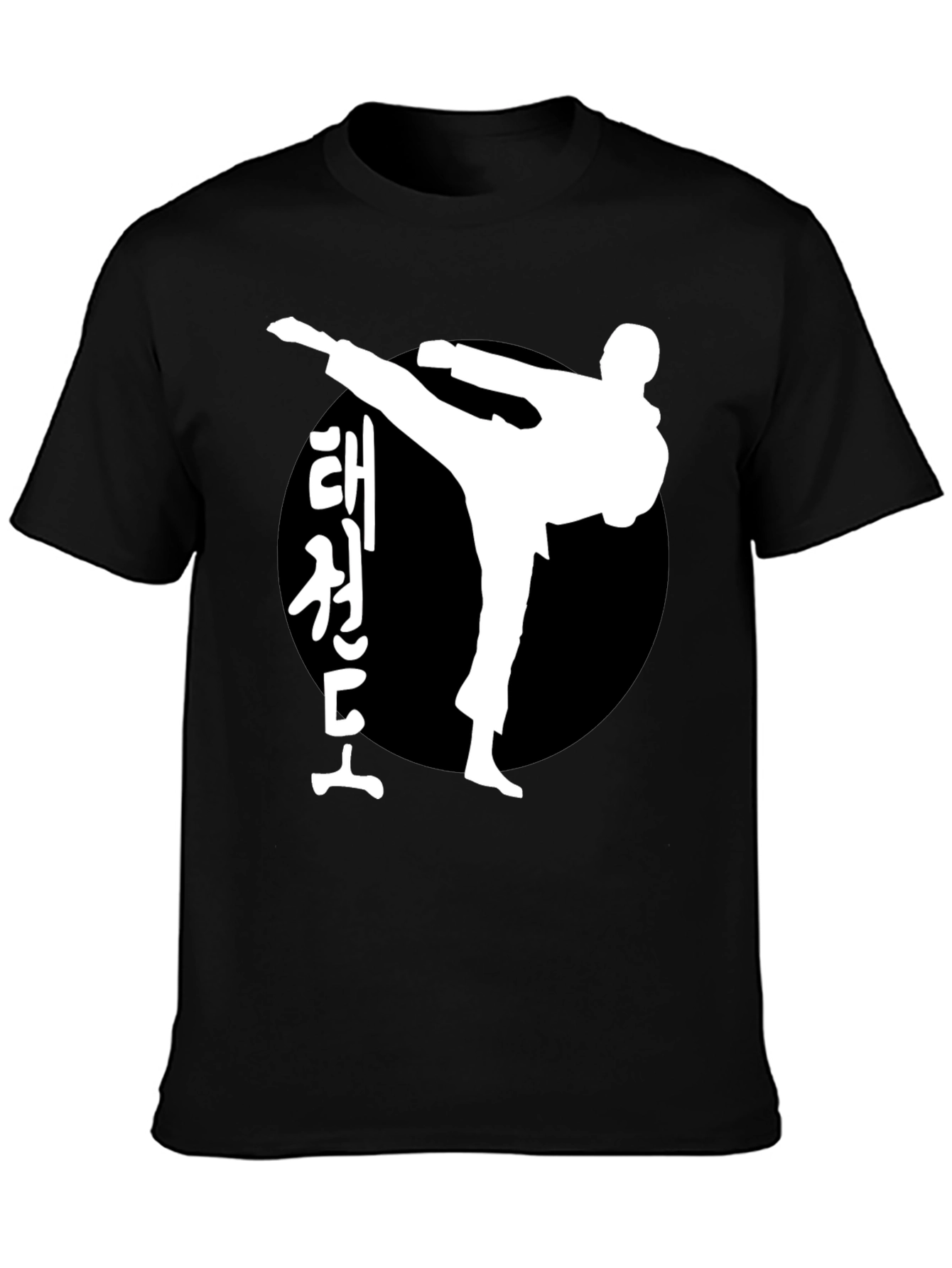 Taekwondo Kick Black T-Shirt