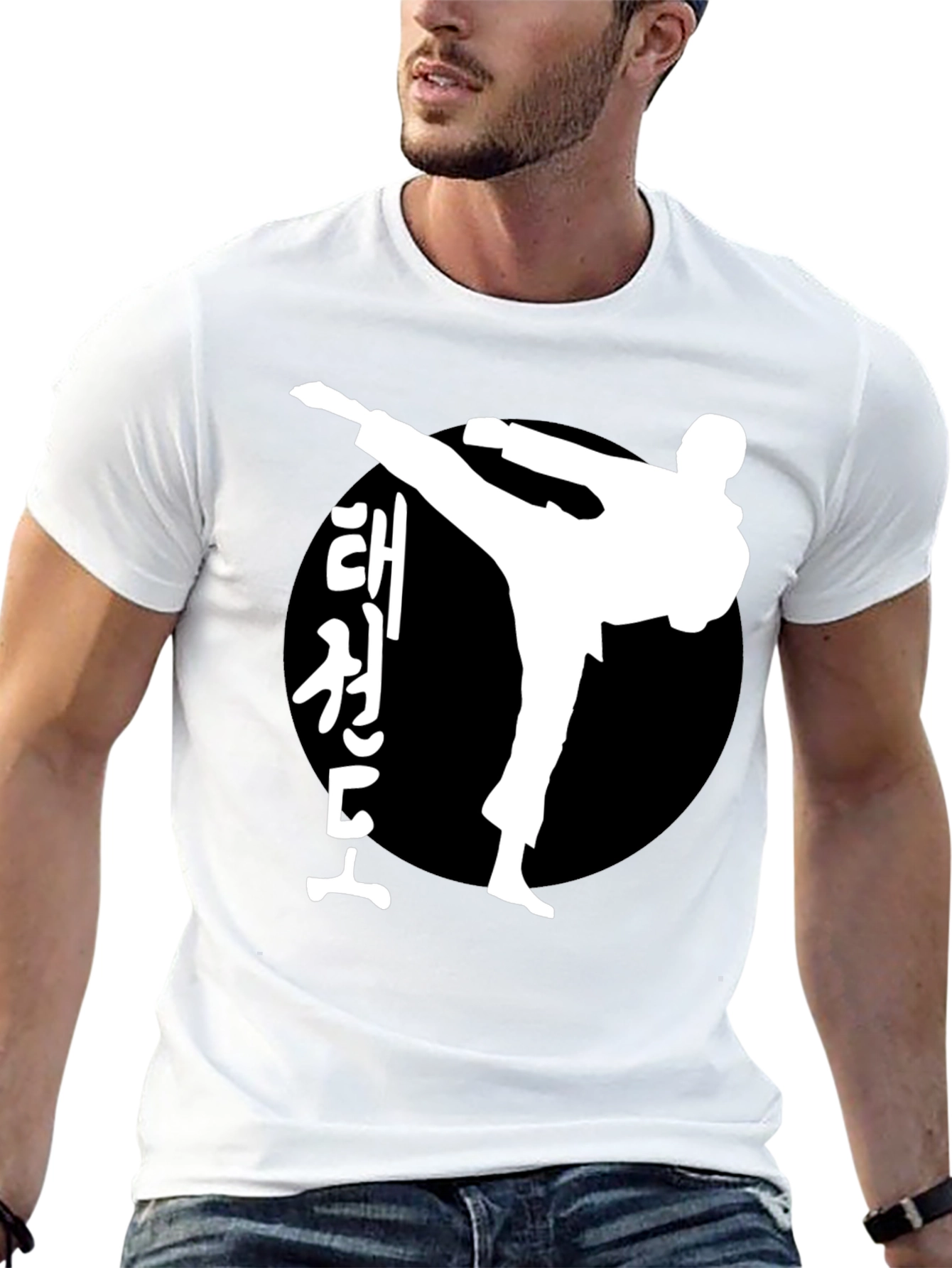 Taekwondo Kick Black T-Shirt