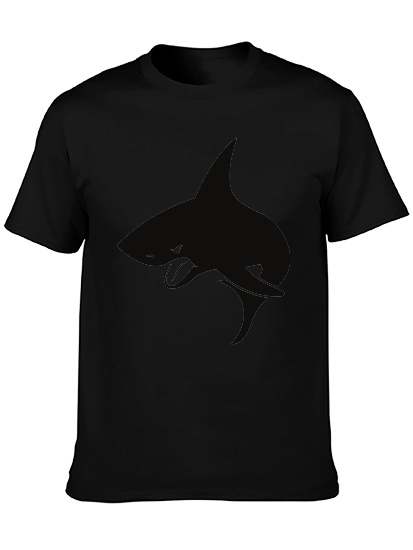 Black Shark Graphic Tee - Cool Casual Style