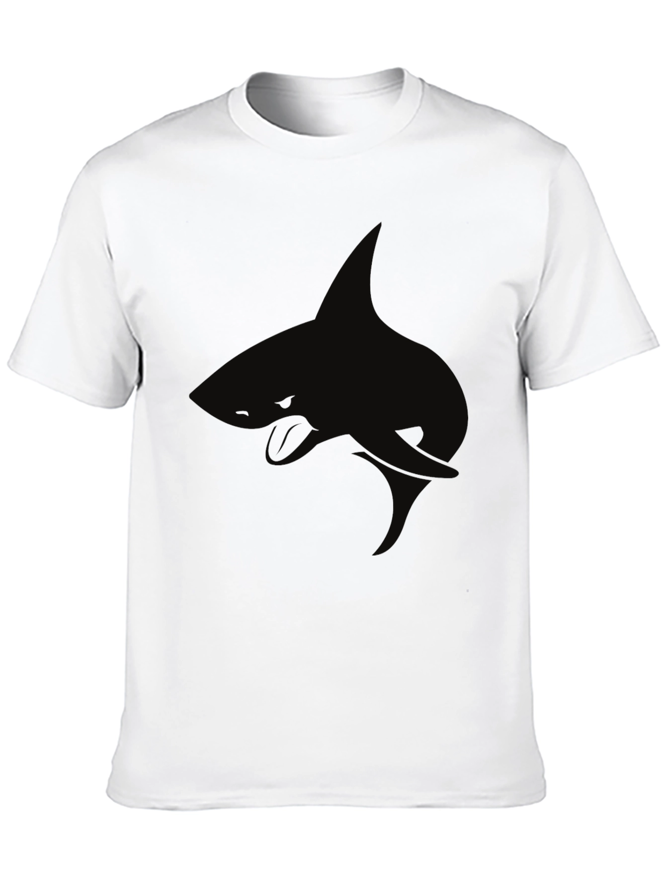 Black Shark Graphic Tee - Cool Casual Style