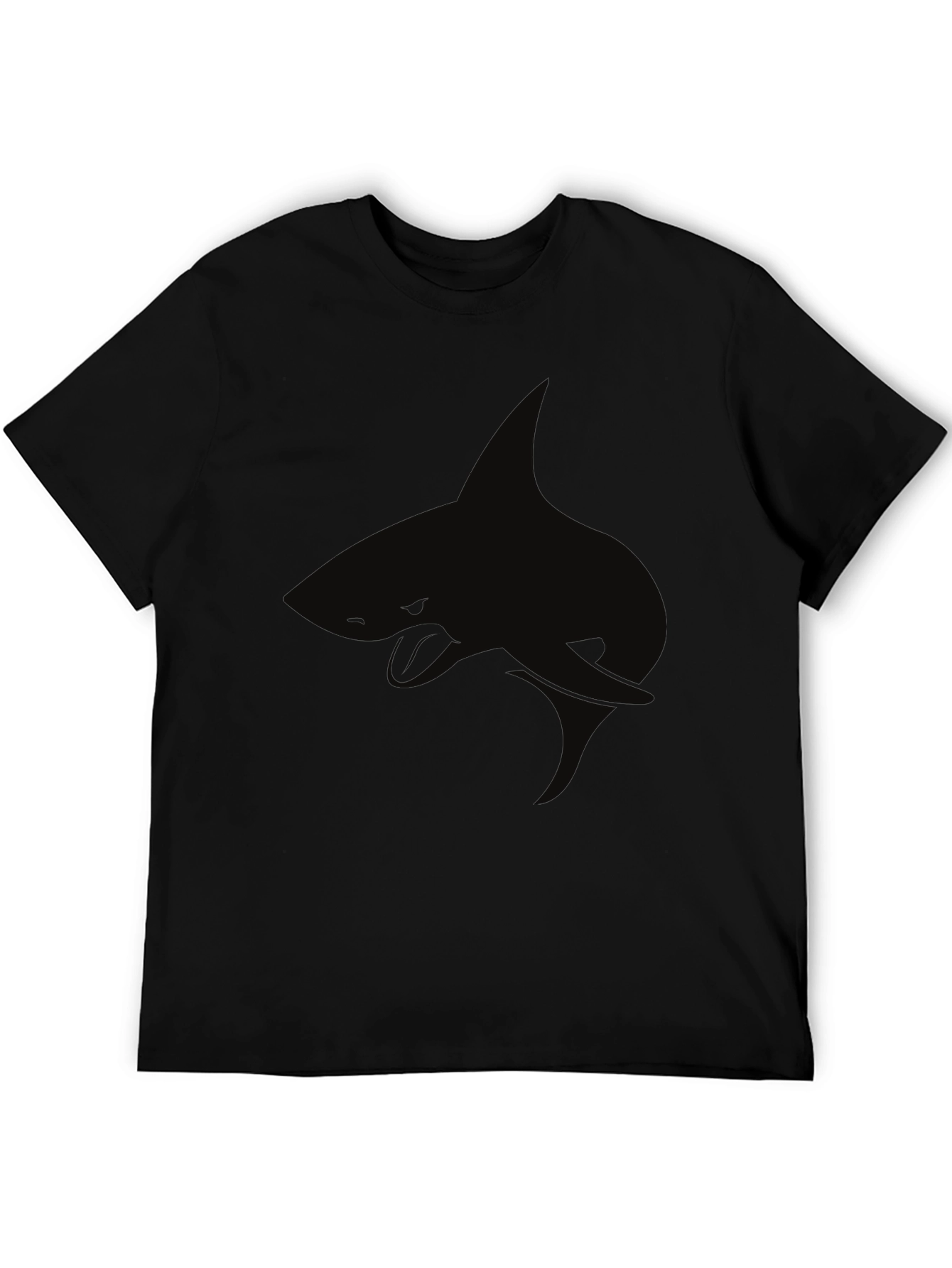 Black Shark Graphic Tee - Cool Casual Style