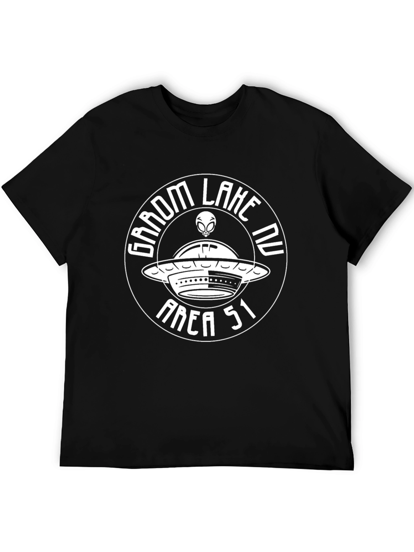 Groom Lake Nevada Area 51 UFO Alien T-Shirt