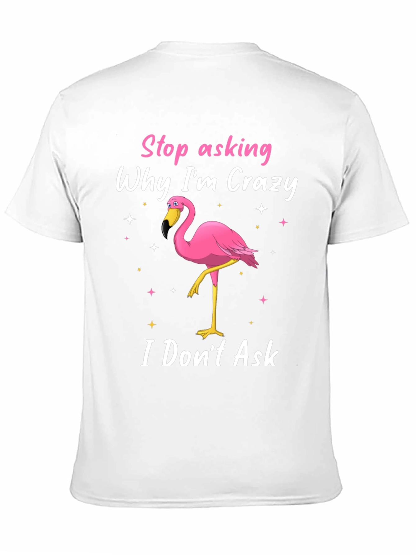 Crazy Flamingo Graphic T-Shirt