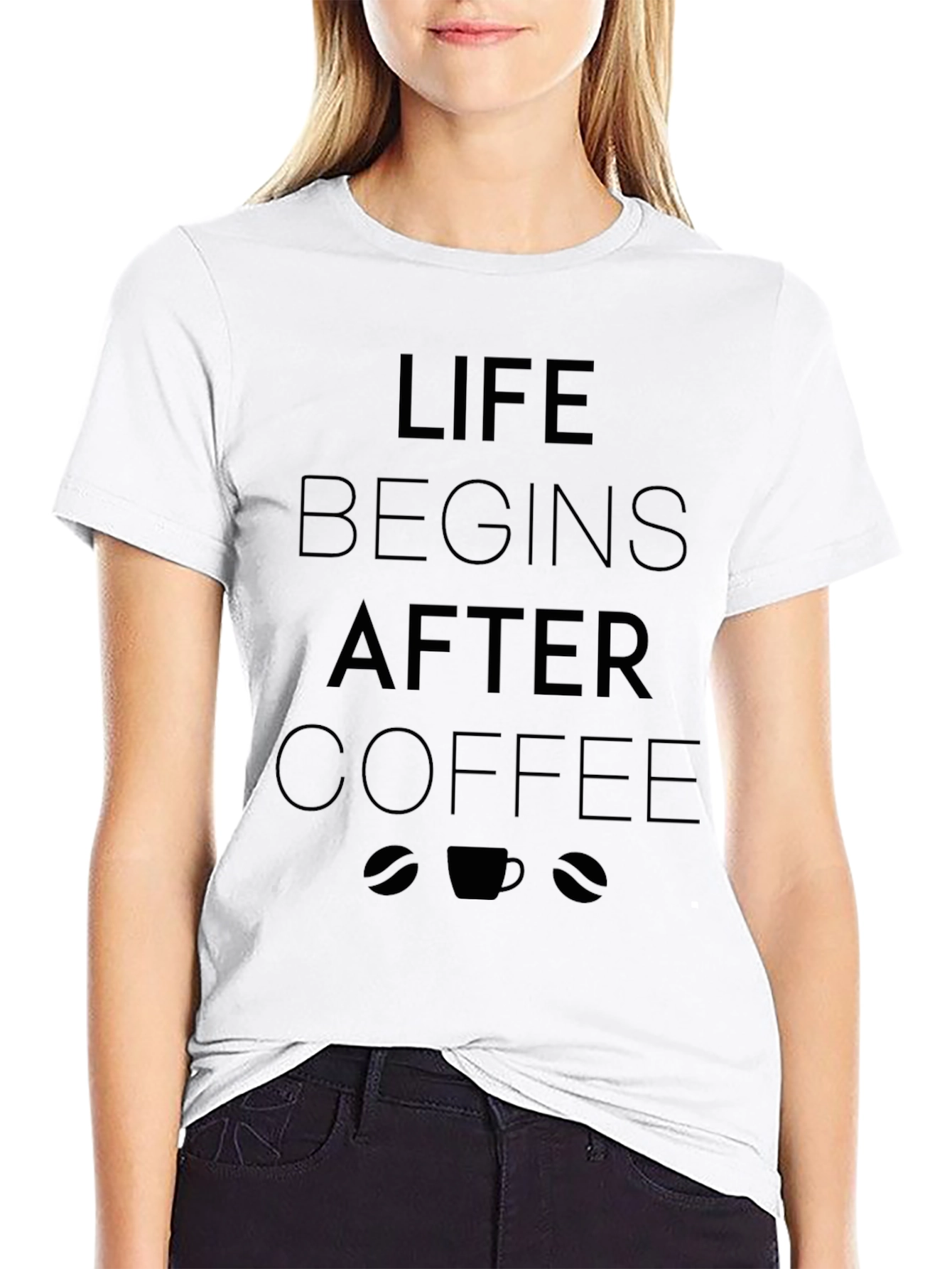 Life Begins After Coffee Graphic Tee
