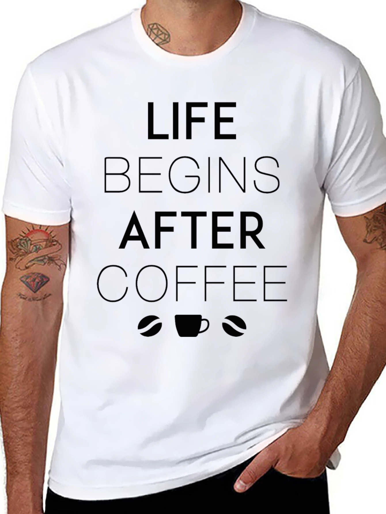 Life Begins After Coffee Graphic Tee