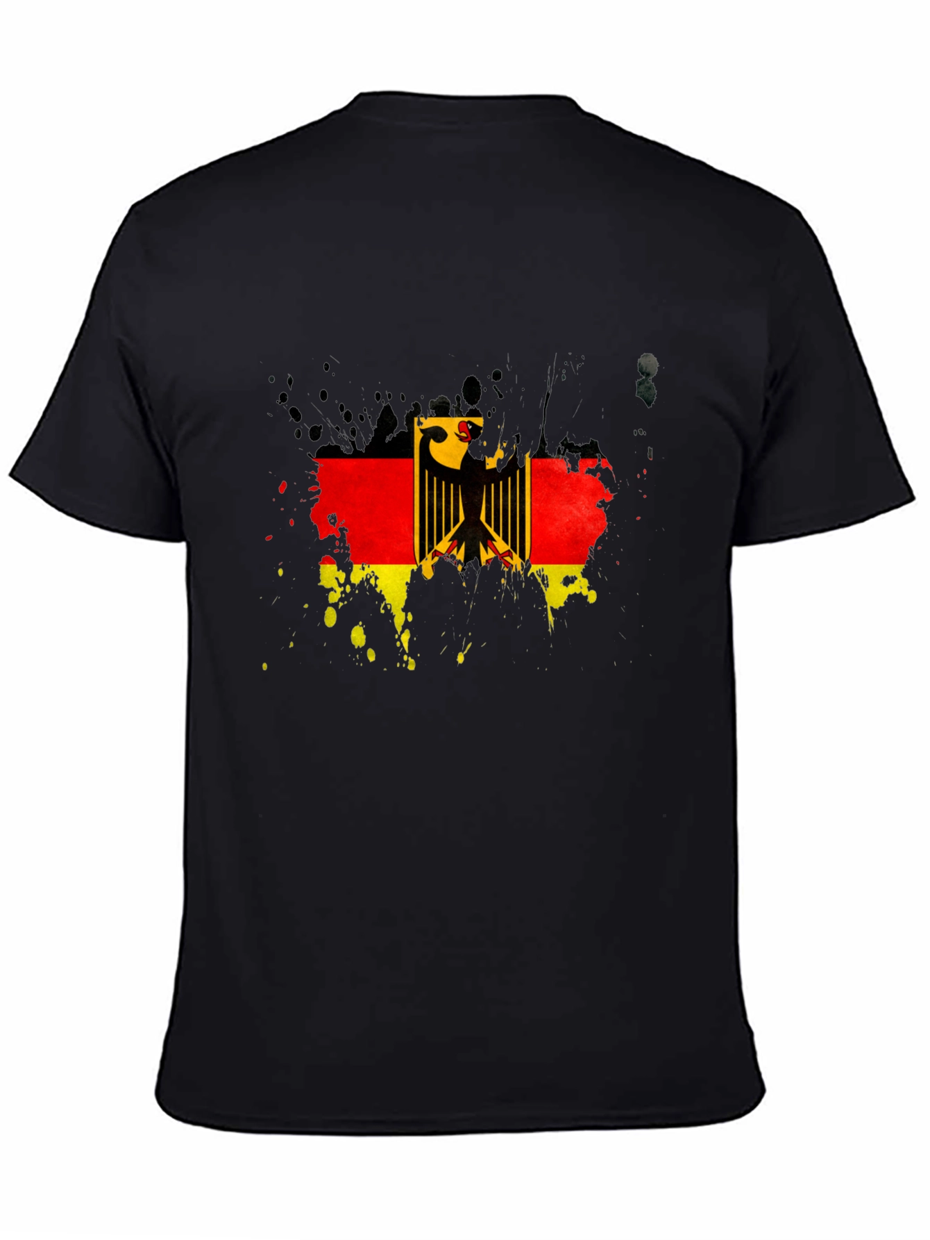 German Flag Eagle T-Shirt - Black Graphic Tee