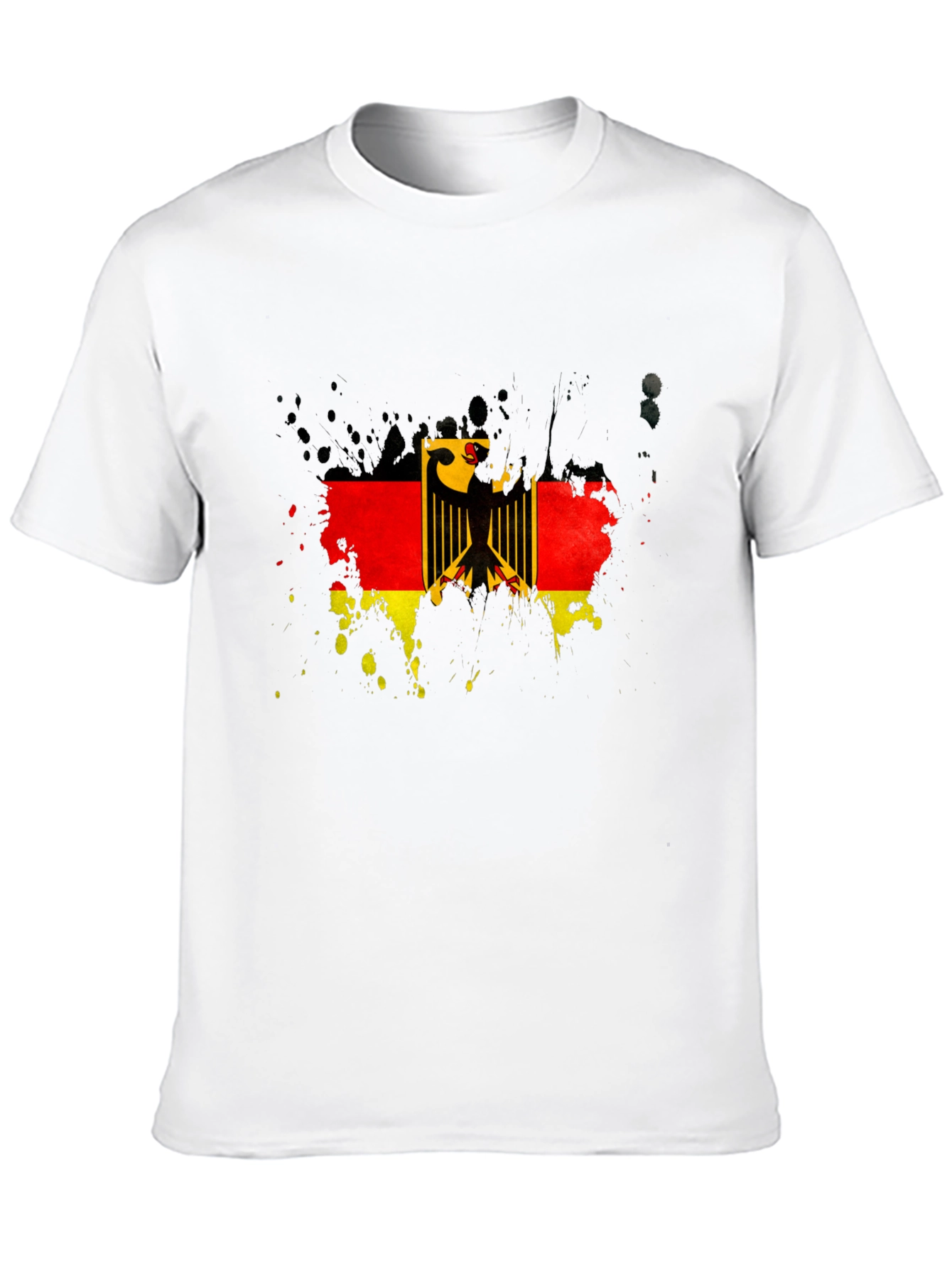 German Flag Eagle T-Shirt - Black Graphic Tee