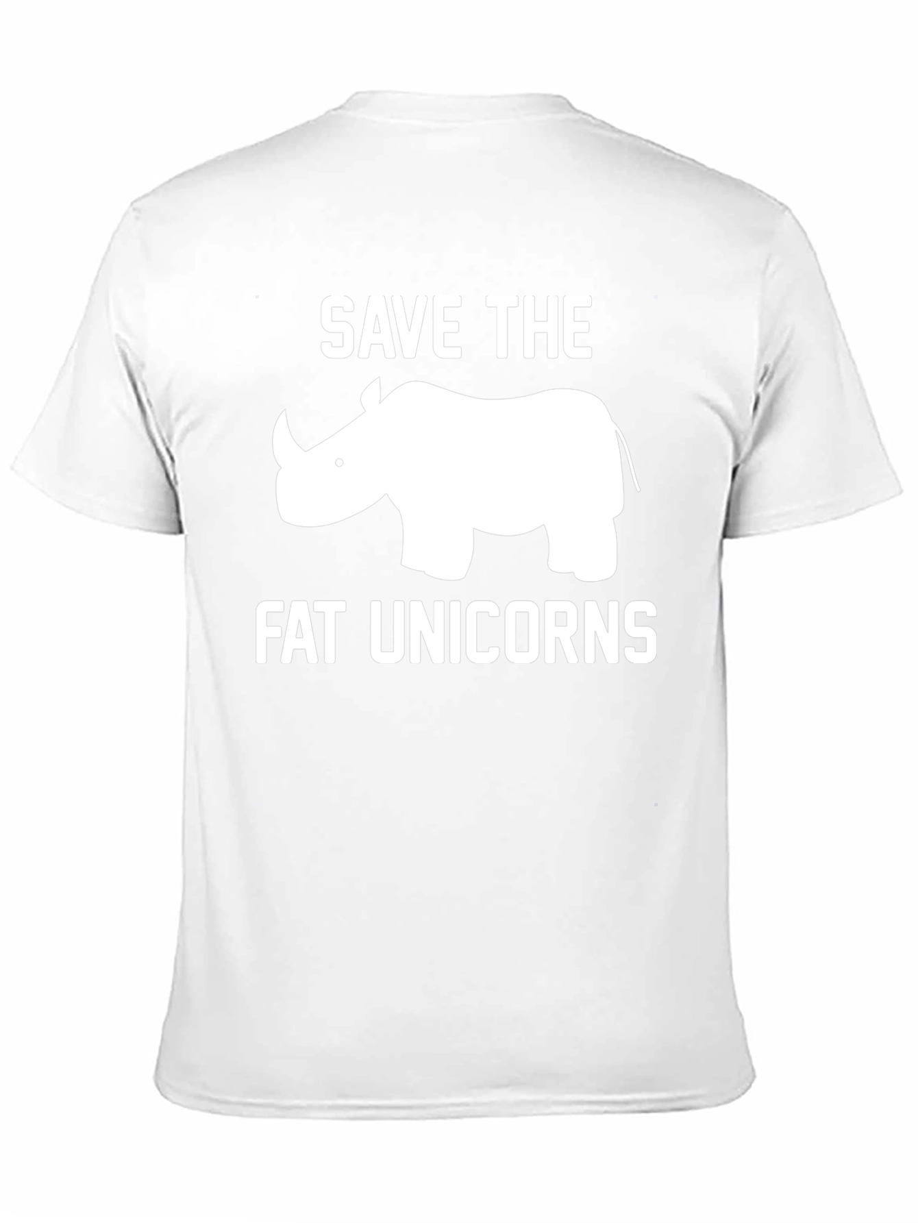 Save the Fat Unicorns Black T-Shirt