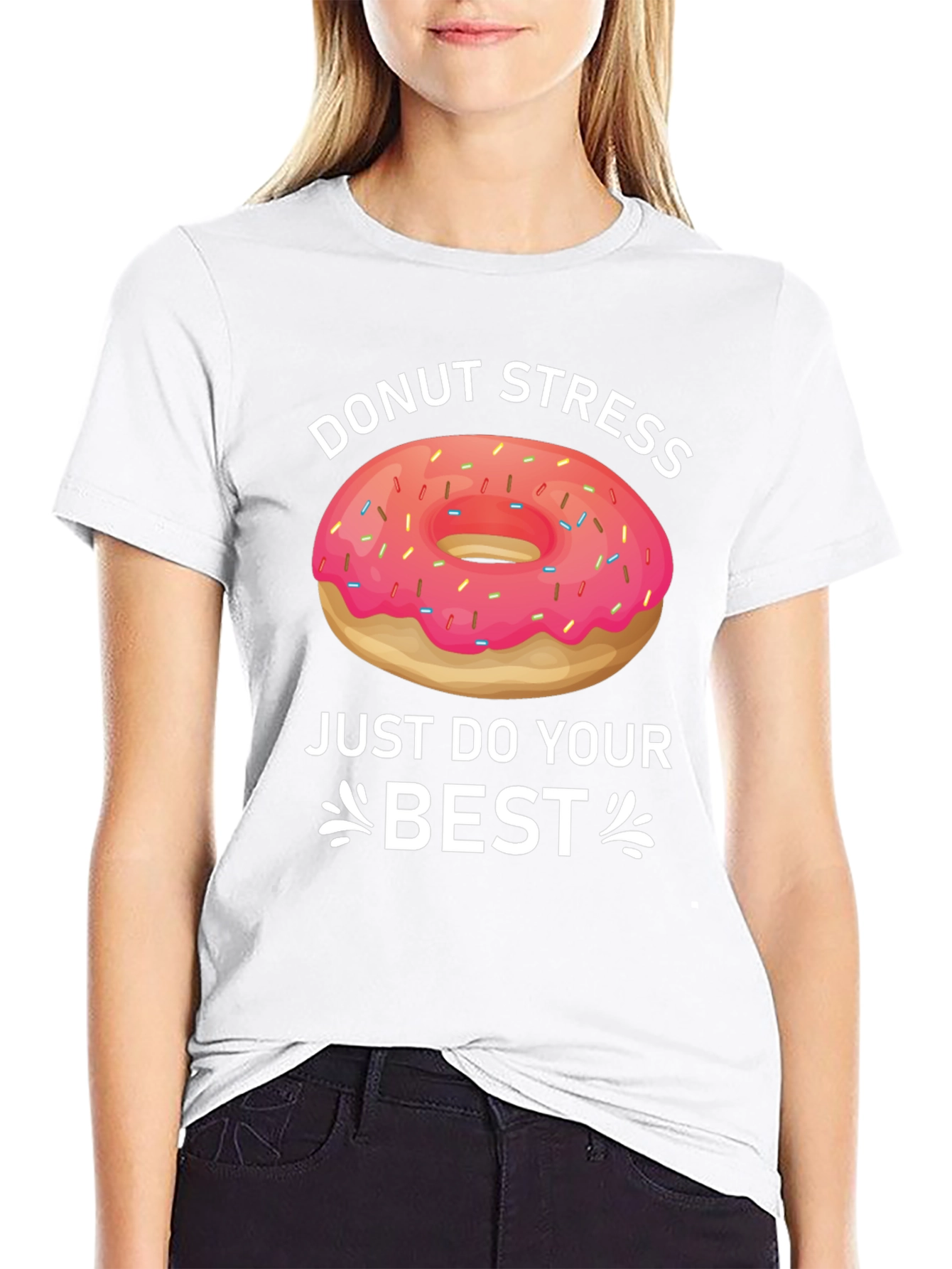 Donut Stress T-Shirt Funny Graphic Tee