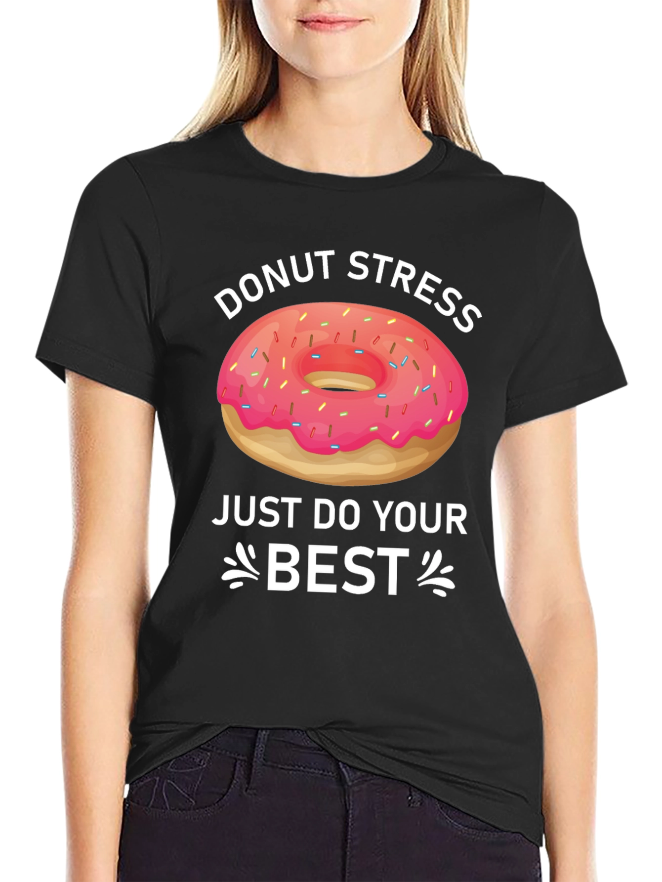 Donut Stress T-Shirt Funny Graphic Tee