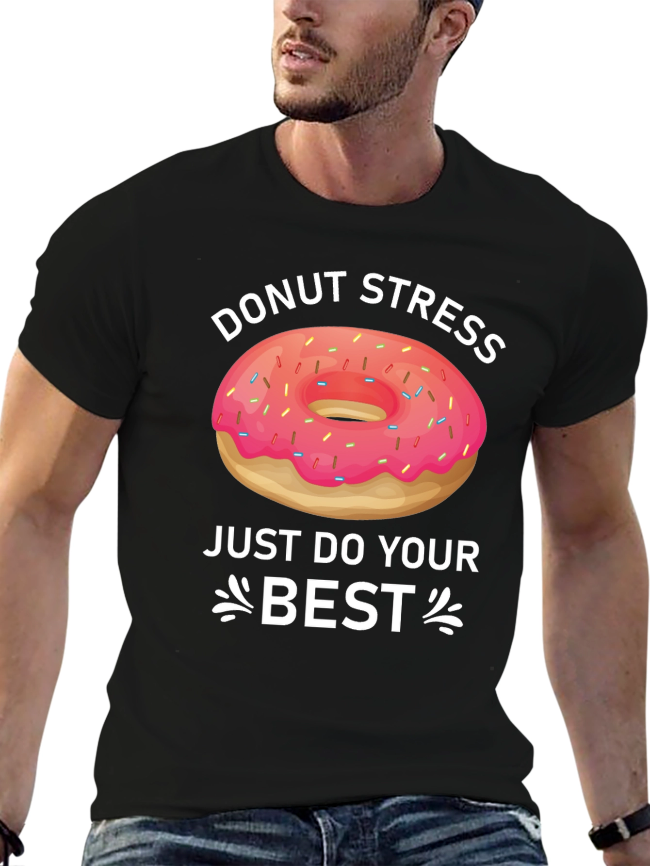 Donut Stress T-Shirt Funny Graphic Tee