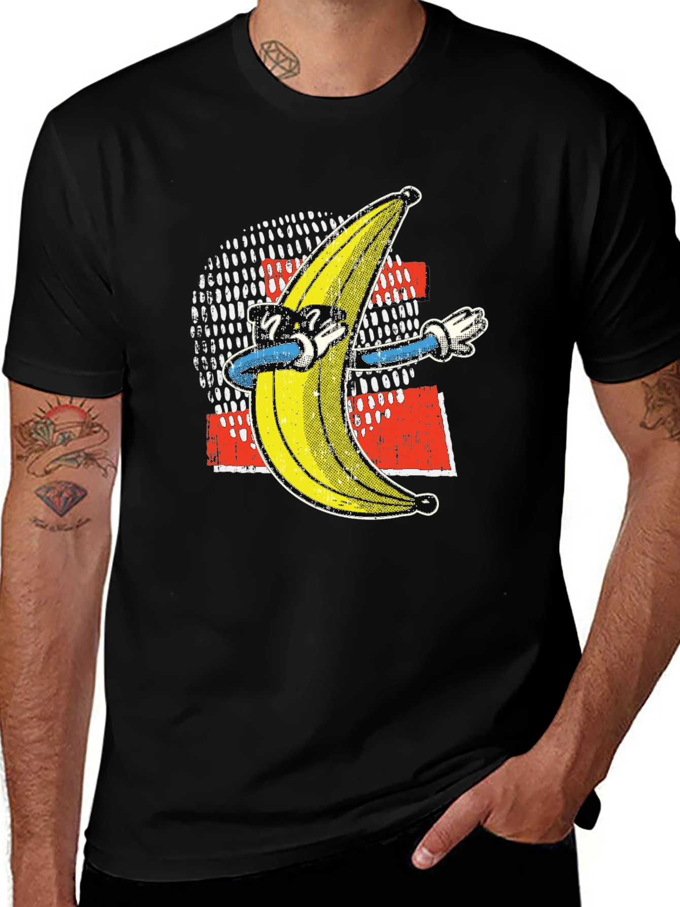 Funny Banana Dabbing T-Shirt - Black