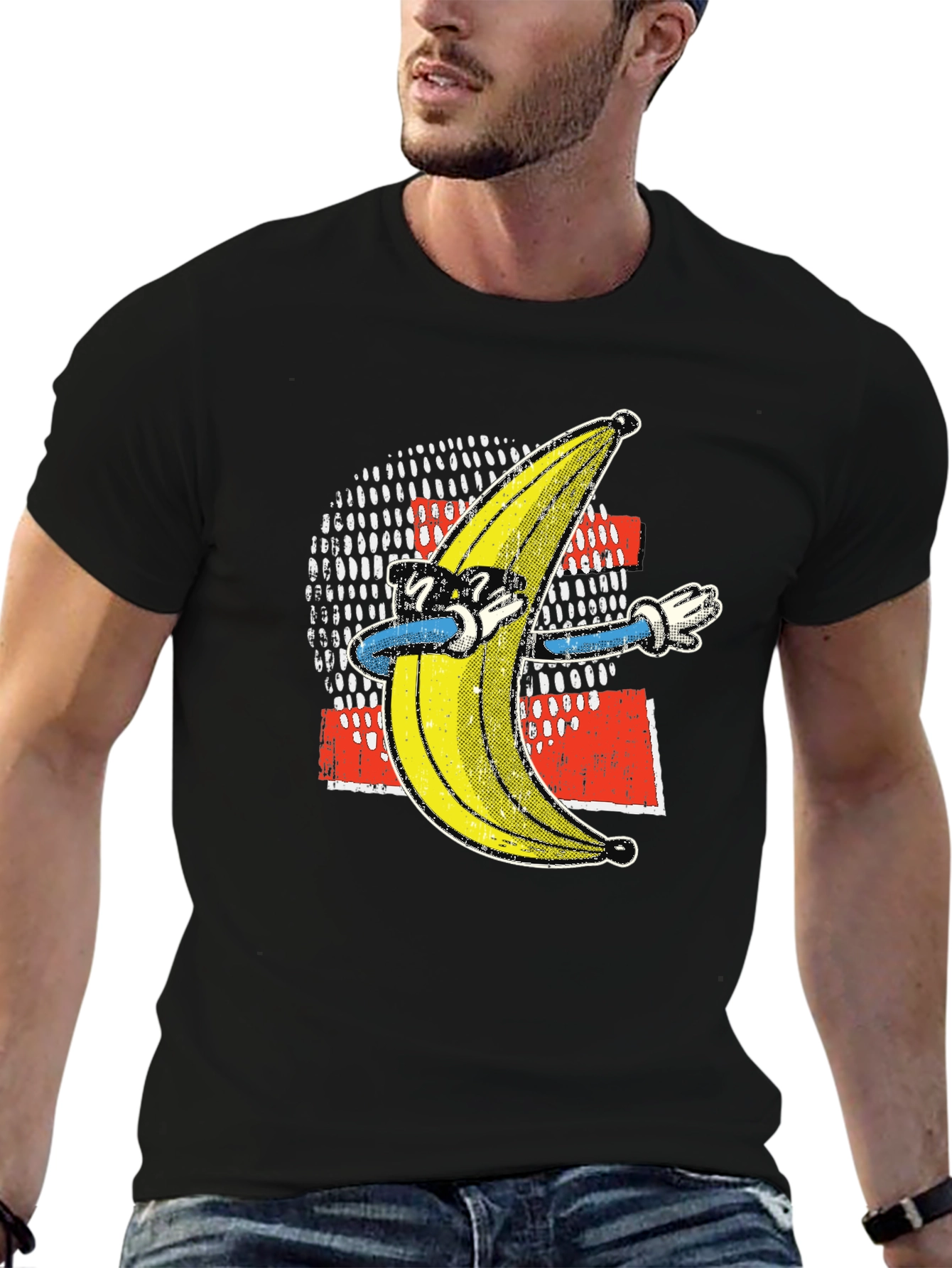 Funny Banana Dabbing T-Shirt - Black